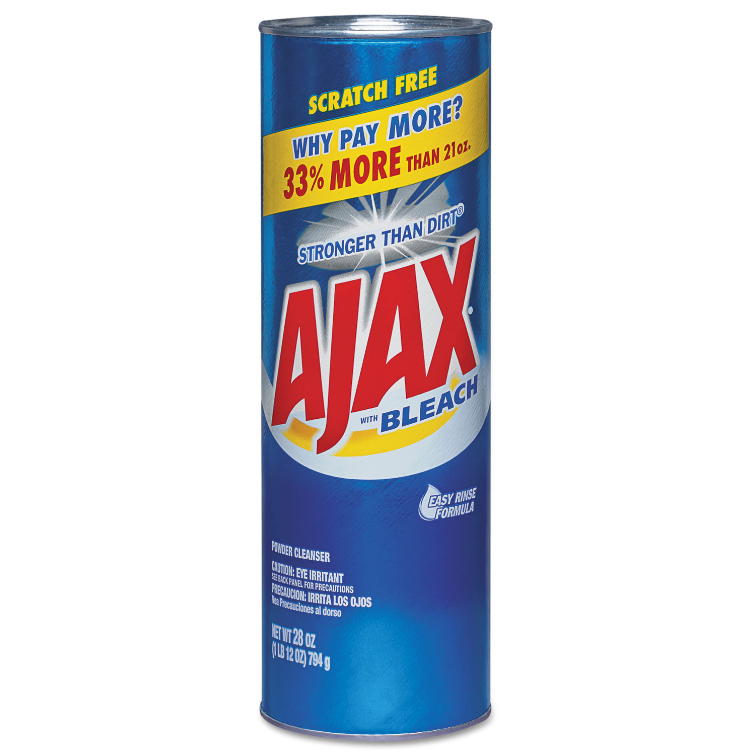  Ajax 05374 Powder Cleanser with Bleach, 28 oz Canister, 12/Carton (CPC05374) 