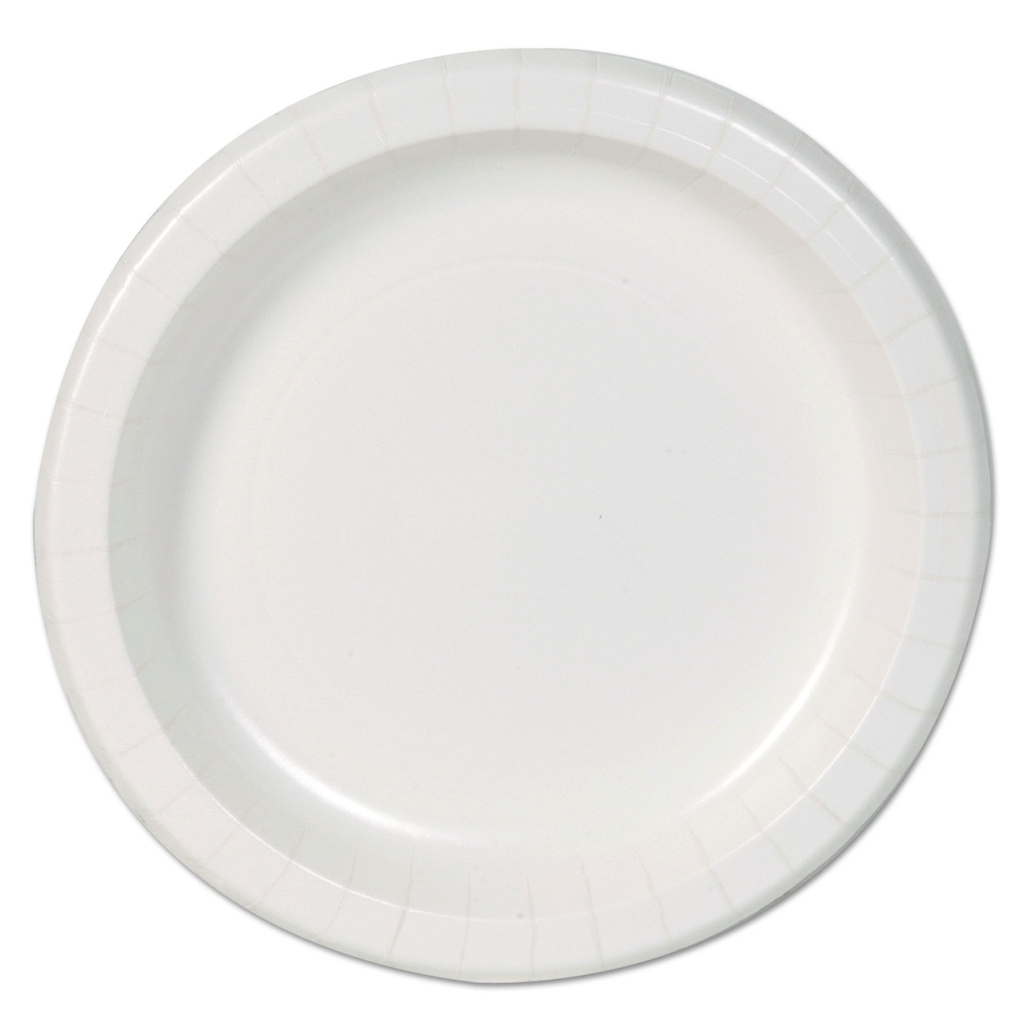 Basic Paper Dinnerware, Plates, White, 8.5 Diameter, 125/Pack, 4/Carton