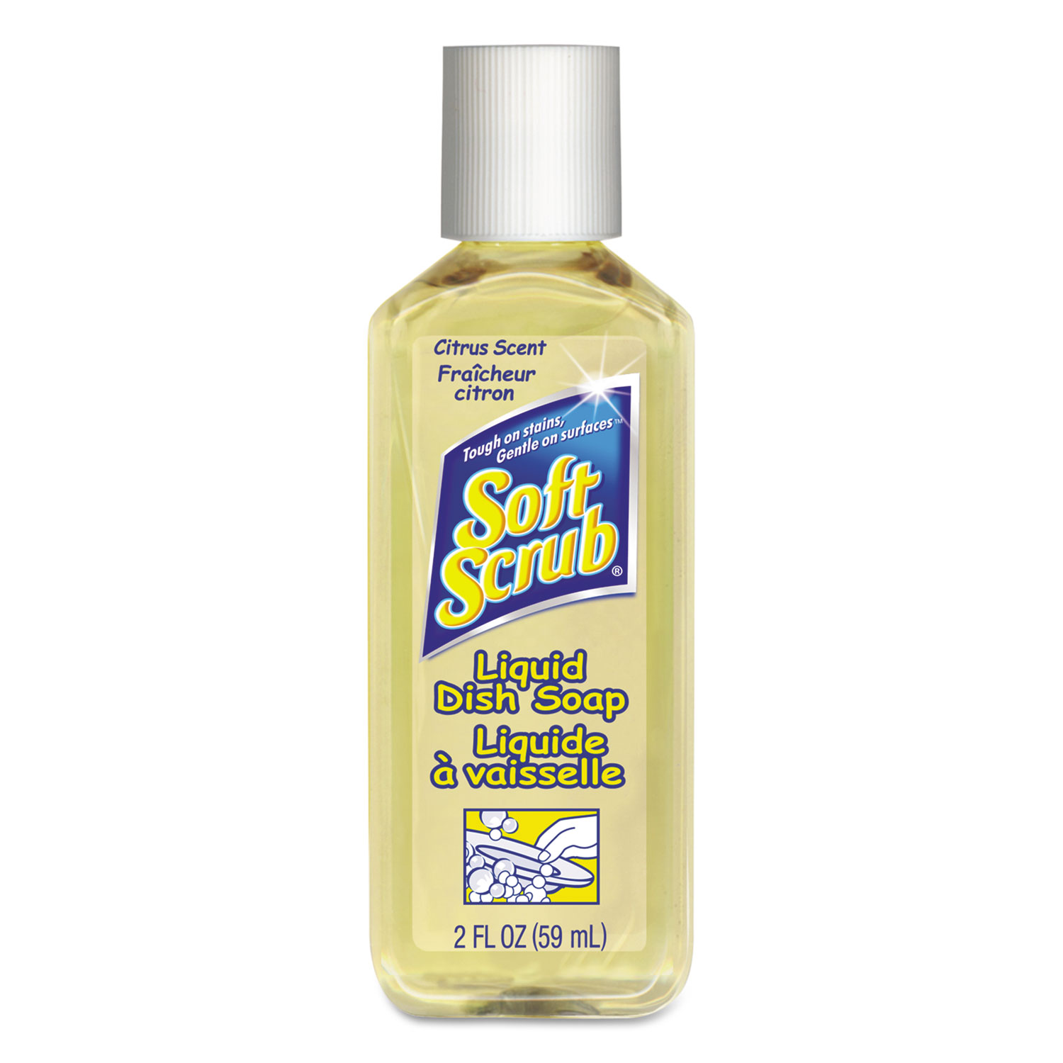  Soft Scrub DIA 00046 Dishwashing Liquid, Lemon Scent, 2oz Bottle, 144/Carton (DIA00046) 
