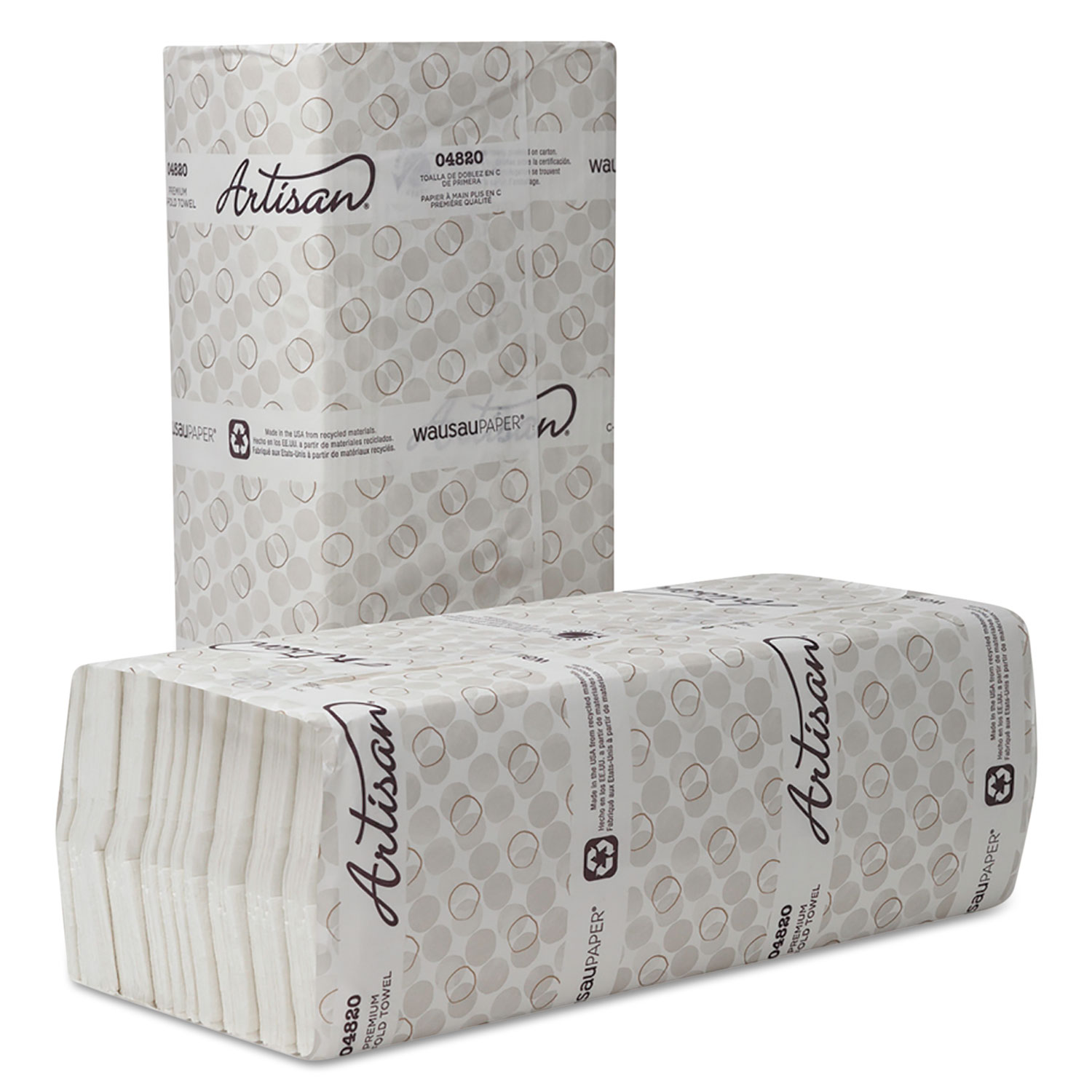 Artisan Folded Towels, C-Fold, 13 x 10 1/8, White, 150/Pack, 16 Pack/Carton