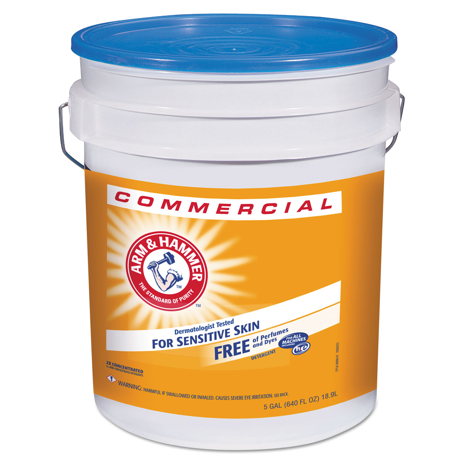 Arm & Hammer 33200-00008 HE Compatible Liquid Detergent, Unscented, 5 gal Pail (CDC3320000008) 