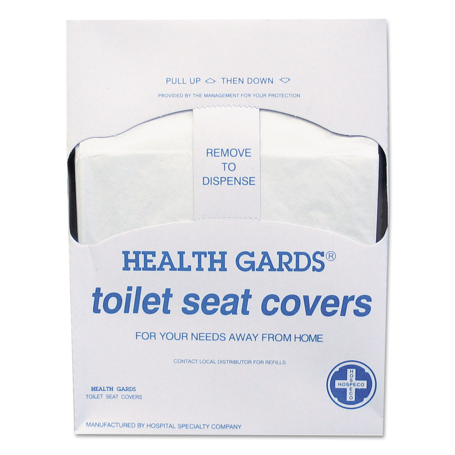  HOSPECO HG-QTR-5M Health Gards Quarter-Fold Toilet Seat Covers, White, Paper, 200/PK, 25 PK/CT (HOSHGQTR5M) 