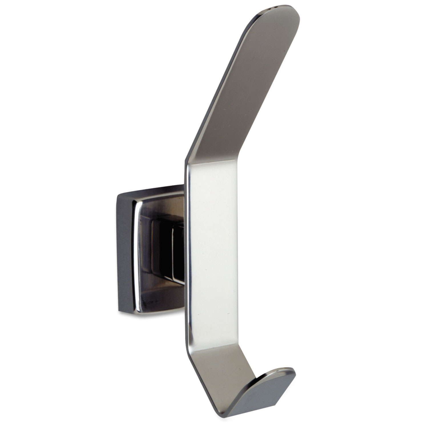 Hat and Coat Hook, Stainless Steel, 6 1/2 x 3 1/16, Bright Polished