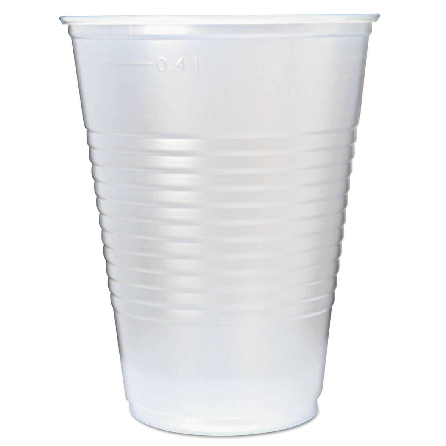  Fabri-Kal 9508032 RK Ribbed Cold Drink Cups, 16oz, Translucent, 50/Sleeve, 20 Sleeves/Carton (FABRK16) 
