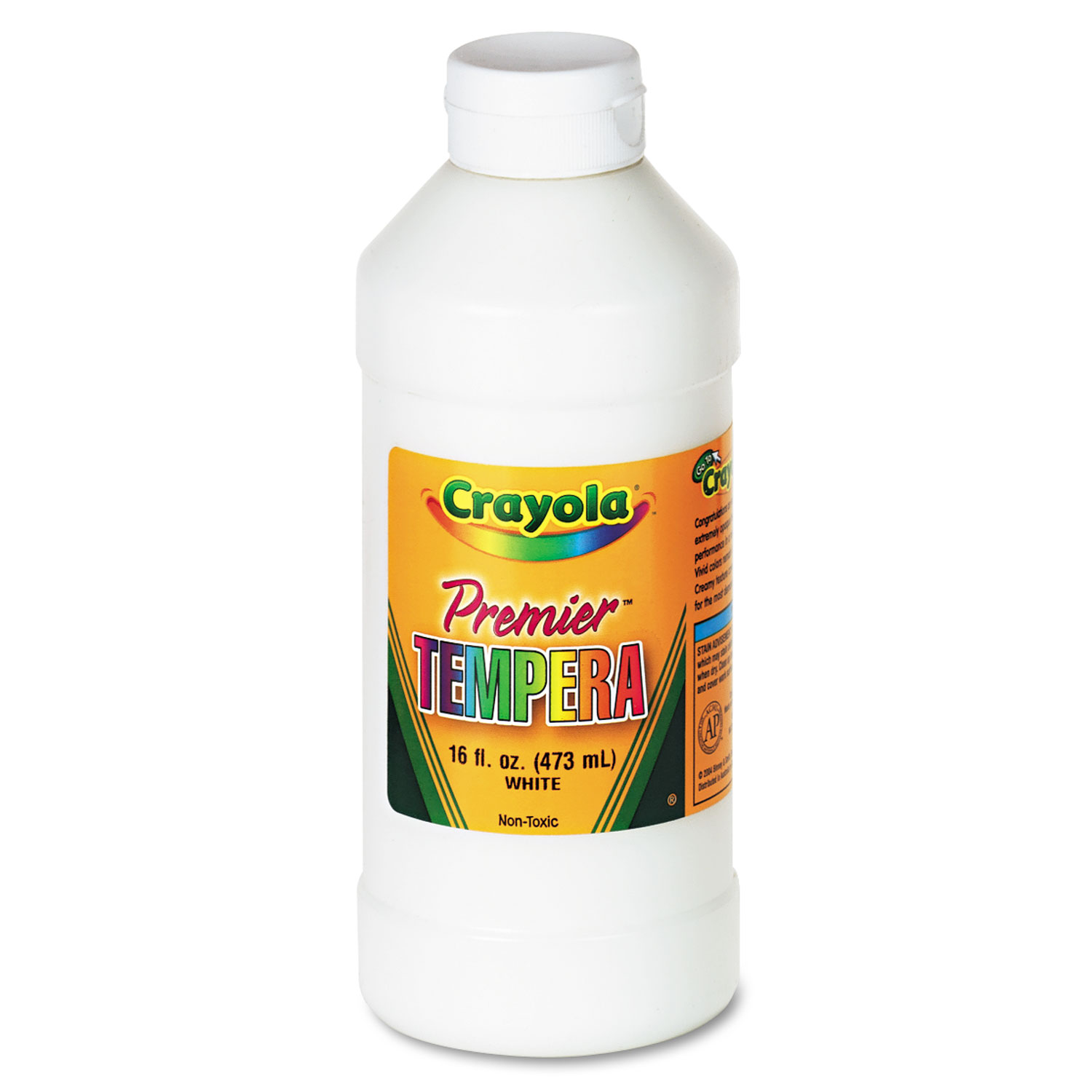 Crayola® Premier Tempera Paint, White, 16 oz