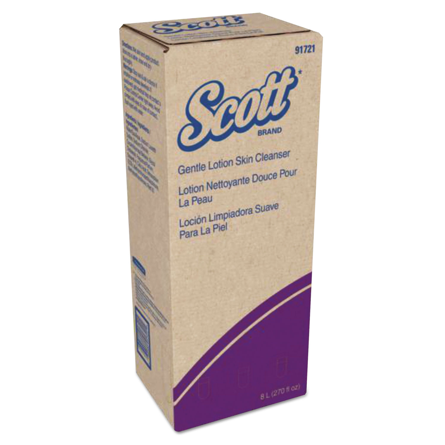  Scott 91721 Lotion Hand Soap Cartridge Refill, Pink, Floral Scent, 8 Liters, 2/Carton (KCC91721) 