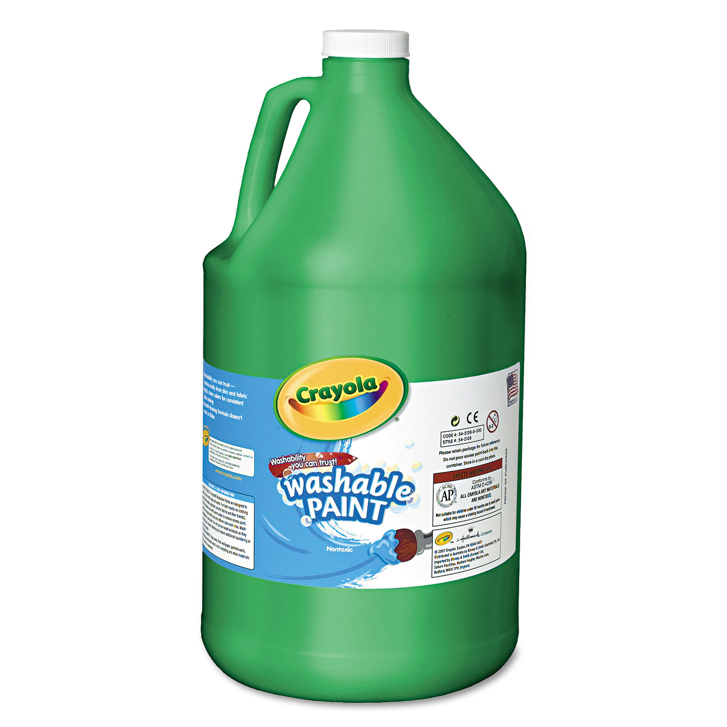 Washable Paint, Green, 1 gal