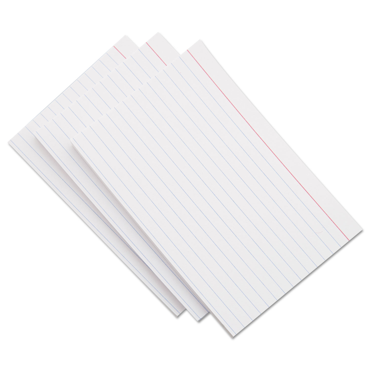 Unruled Index Cards, 4 x 6, White, 100/Pack