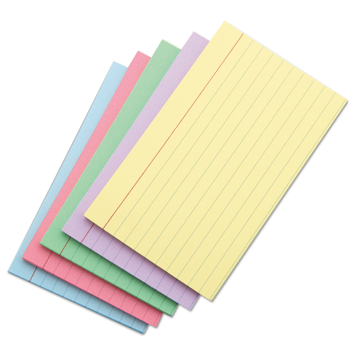 Glow Index Cards, 3 x 5, Assorted Colors, Pack Of 300 - Zerbee