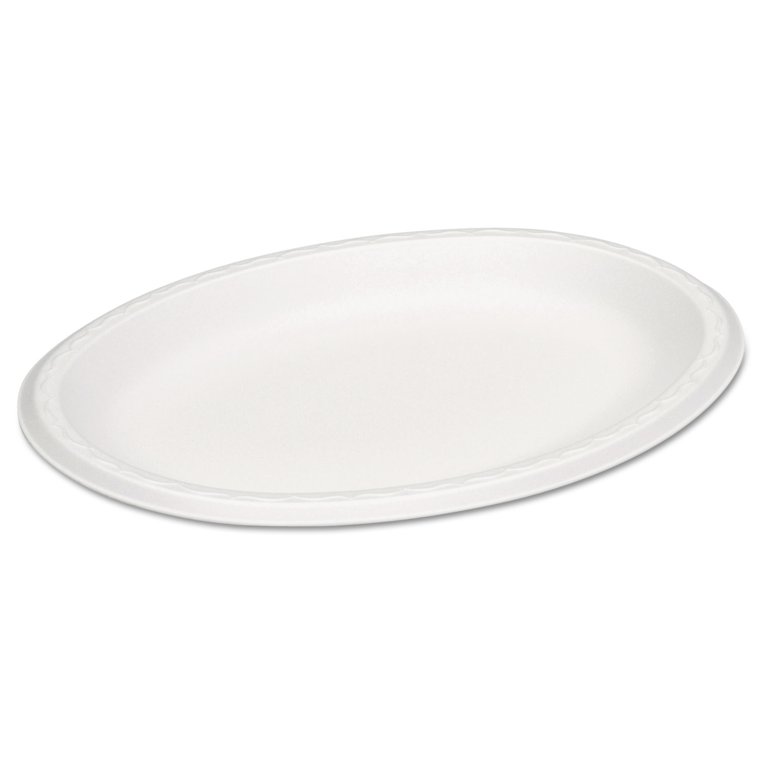  Genpak 81100--- Celebrity Foam Platters, 11.5 x 8.5, White, 125/PK, 4 PK/CT (GNP81100) 