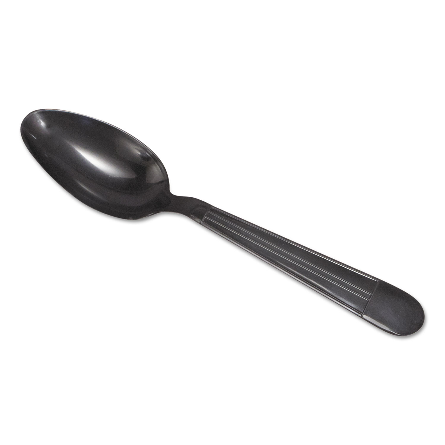  GEN GENHYBIWS WraPolypropyleneed Cutlery, 6 1/4 Teaspoon, Heavyweight Black, 1000/Carton (GENHYBIWS) 