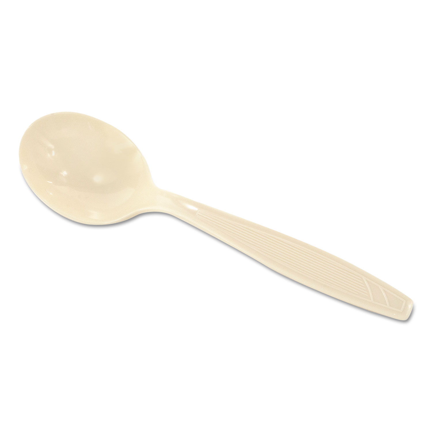 Dixie® Plastic Cutlery, Heavyweight Soup Spoons, 5 3/4, Champagne, 1,000/Carton