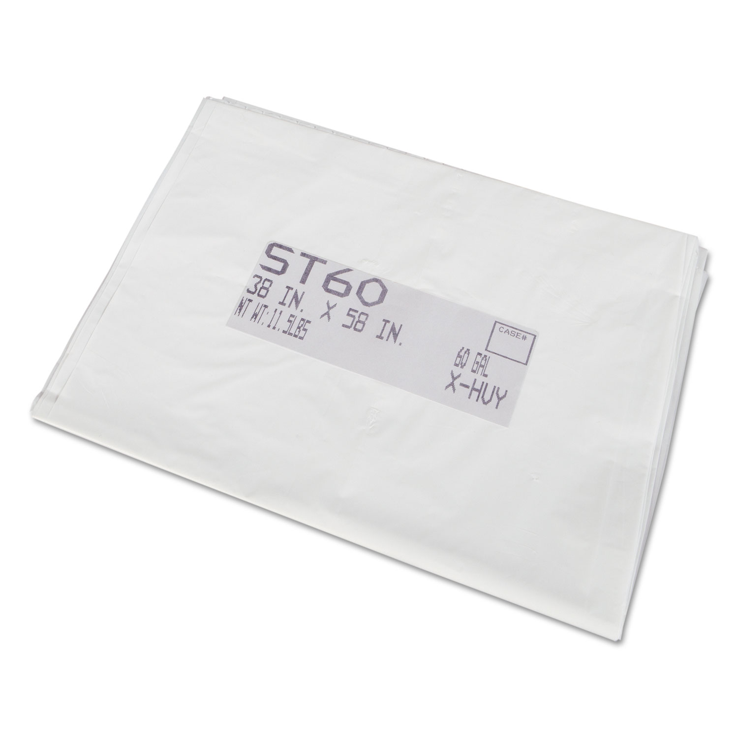  FlexSol ST36 ST-Super Tuff Trash Bags, 30 gal, 0.72 mil, 30 x 36, White, 200/Carton (ESXST36) 
