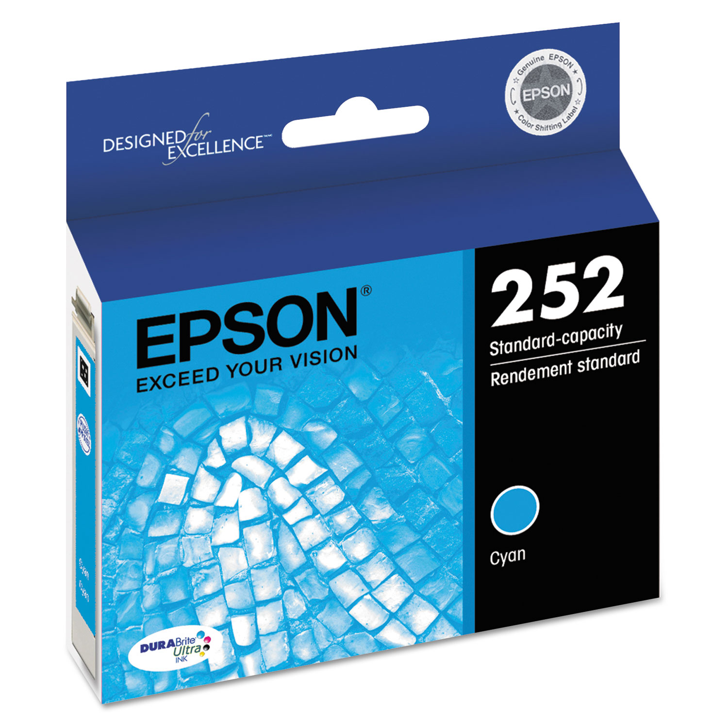  Epson T252220-S T252220S (252) DURABrite Ultra Ink, Cyan (EPST252220S) 
