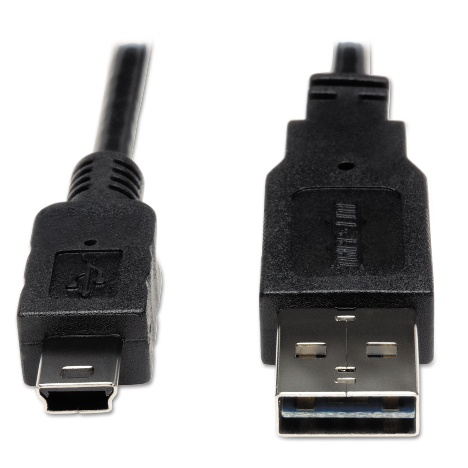 Universal Reversible USB 2.0 Cable, Reversible A to 5-Pin Mini B (M/M), 6 ft.
