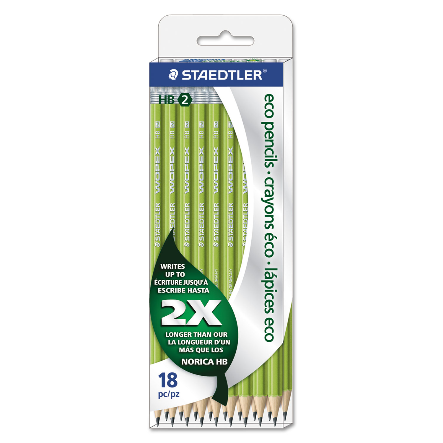 Wopex Extruded Pencil, 18/Pack