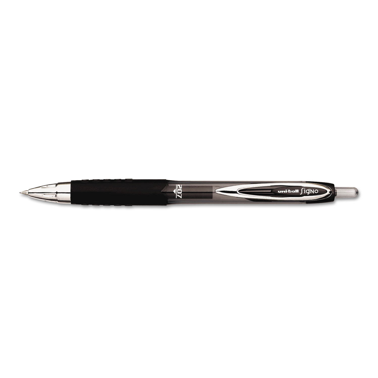  uni-ball 1921063 Signo 207 Retractable Gel Pen Value Pack, 0.7mm, Black Ink, Tran Black Barrel, 36BX (UBC1921063) 