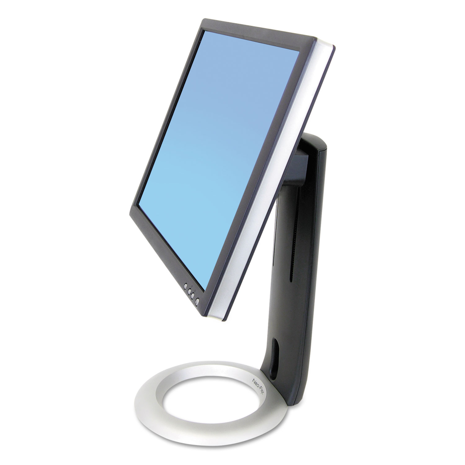 Neo-Flex LCD Stand for LCDs up to 24, Black/Silver
