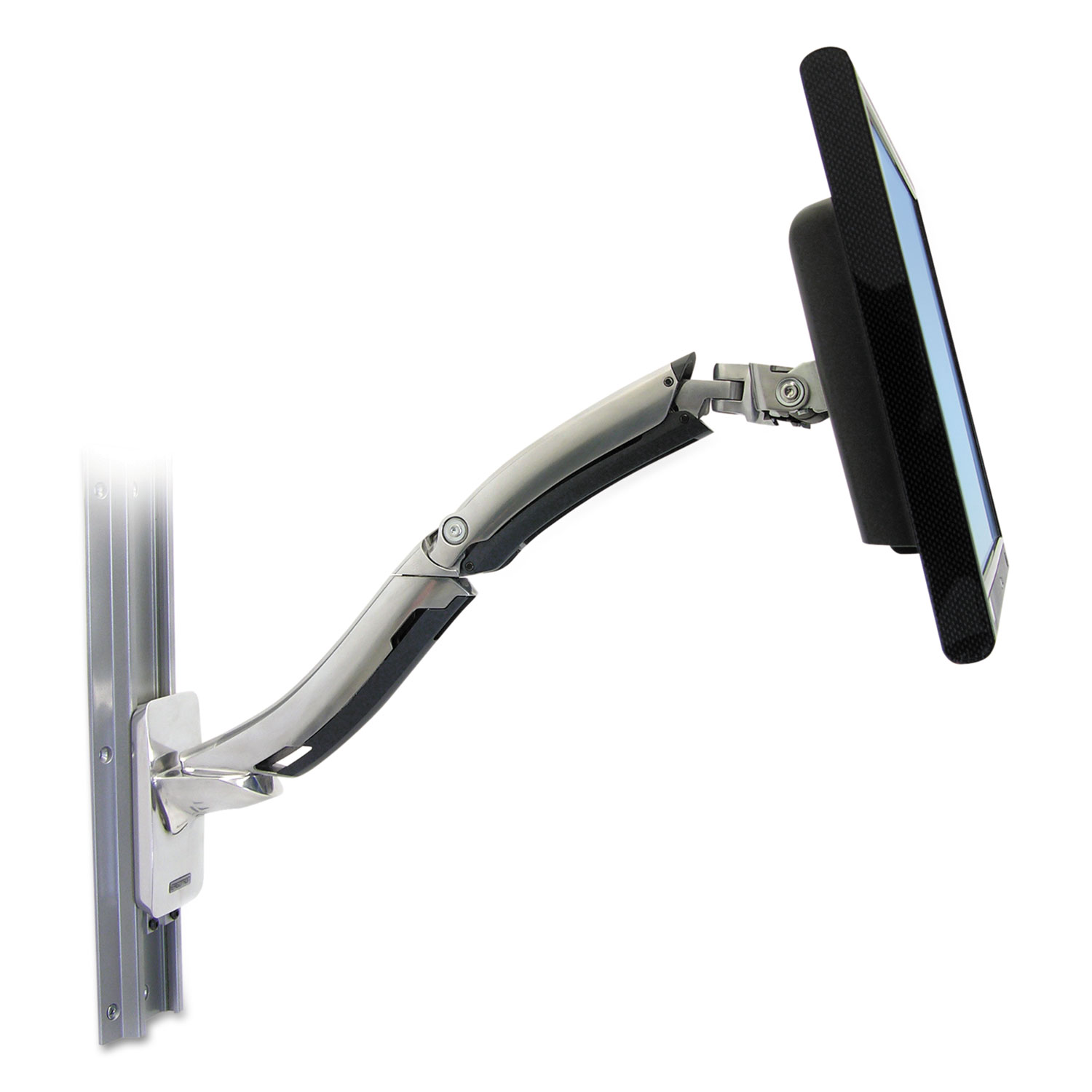MX LCD Mount Arm, Wall Mount, Polished Aluminum