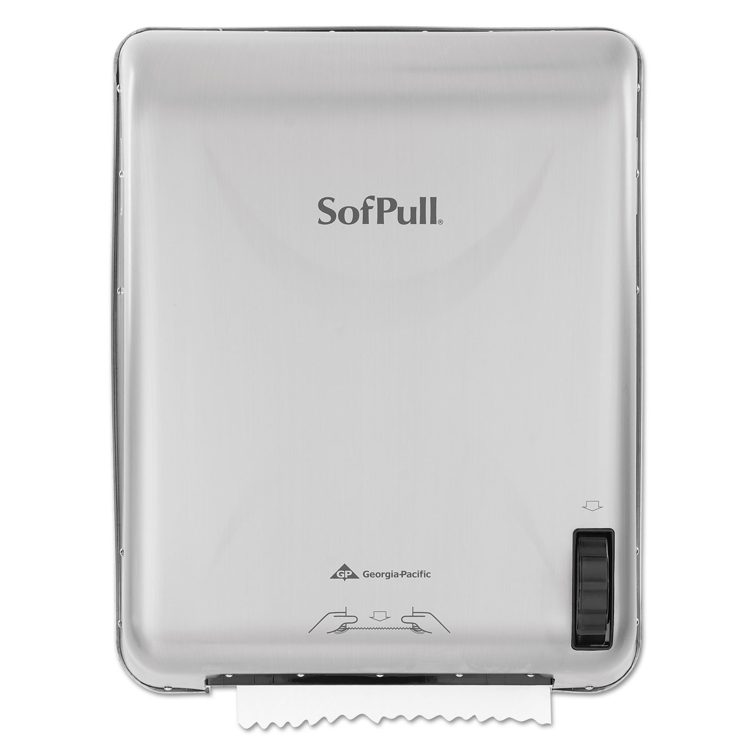 SofPull Recessed Mechanical Towel Dispenser, Stainless Steel, 15 x 10 x 18