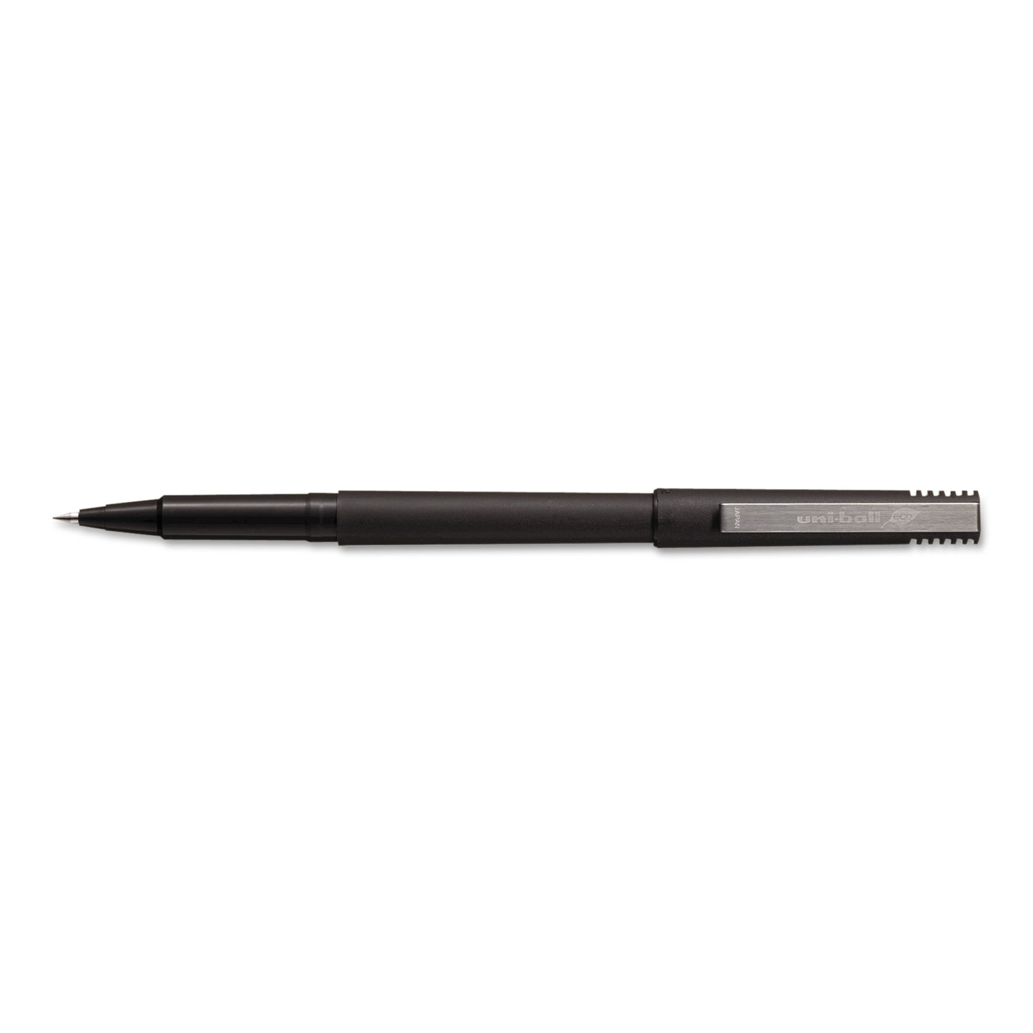 uni-ball 1921065 Stick Roller Ball Pen, Micro 0.5mm, Black Ink, Black Matte Barrel, 36/Pack (UBC1921065) 