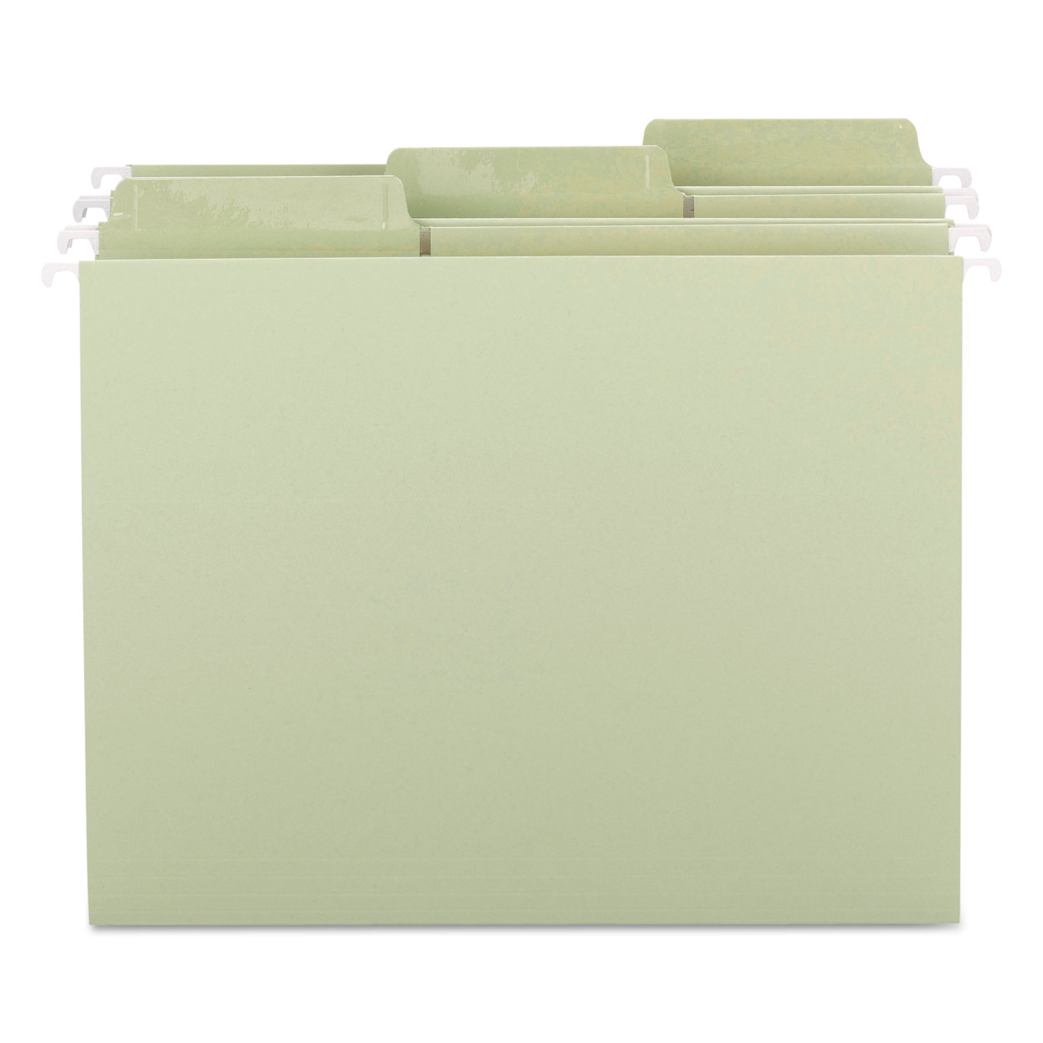 Erasable FasTab Hanging Folders, 1/3-Cut, Letter, 11 Point Stock, Moss, 20/Box