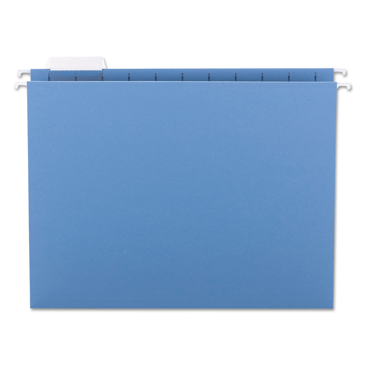 Colored Hanging File Folders, Letter Size, 1/5-Cut Tab, Blue, 25/Box