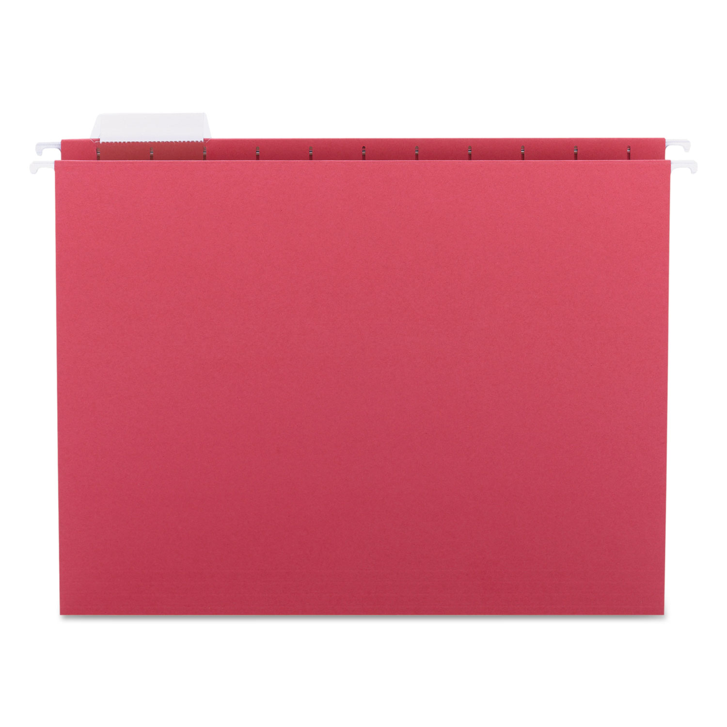  Smead 64067 Colored Hanging File Folders, Letter Size, 1/5-Cut Tab, Red, 25/Box (SMD64067) 