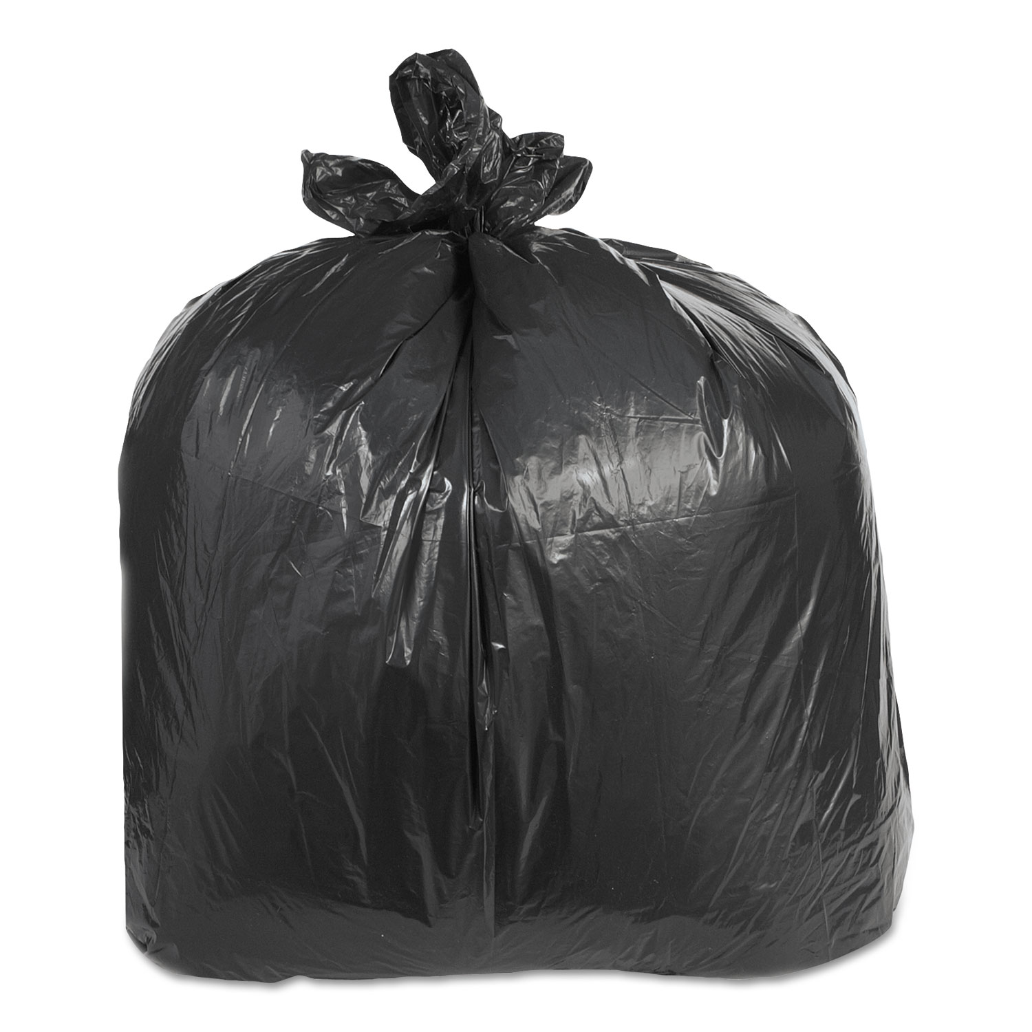 55 Gallon Trash Bags 38X58 Black Heavy Duty Garbage Can Liners 1.5