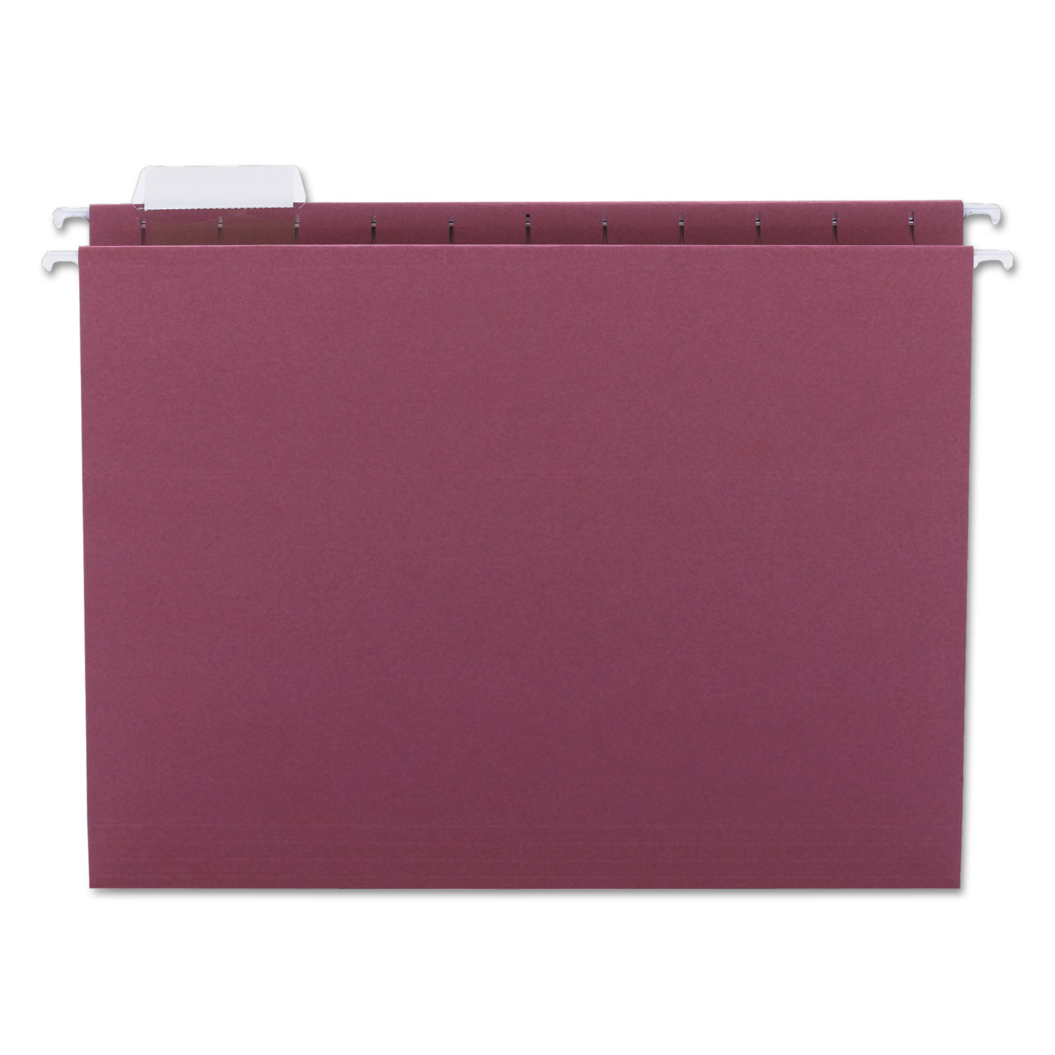  Smead 64073 Colored Hanging File Folders, Letter Size, 1/5-Cut Tab, Maroon, 25/Box (SMD64073) 