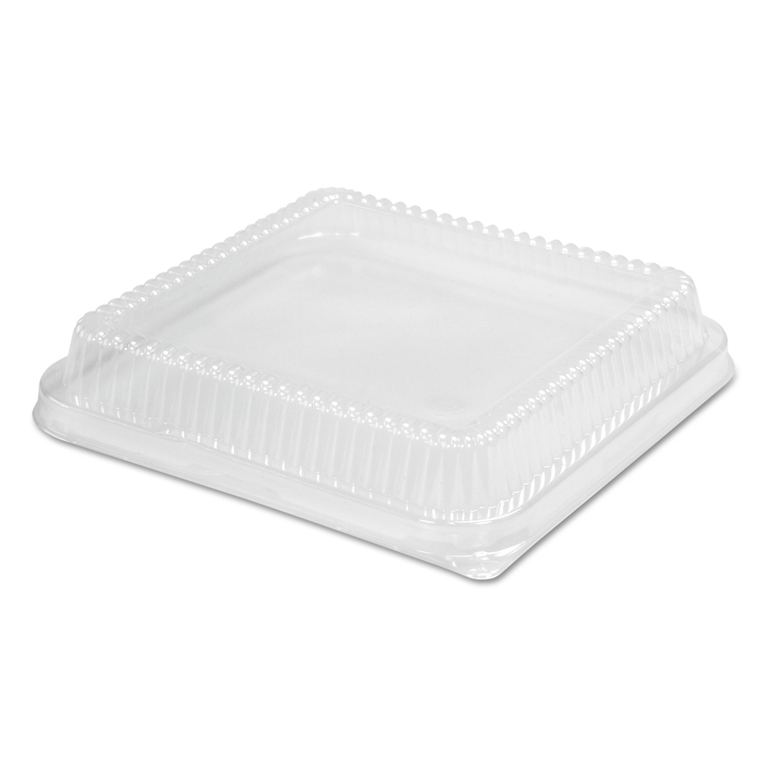 Plastic Dome Lid, 10.75 x 10.19 x 1.63, Clear, 100/Carton