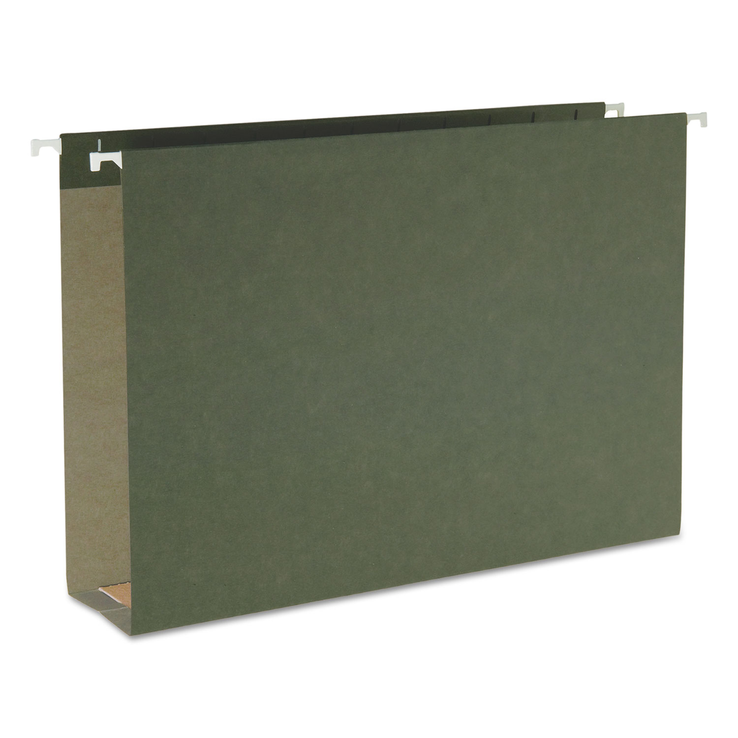 Two Inch Capacity Box Bottom Hanging File Folders, Legal, Std Green, 25/Box