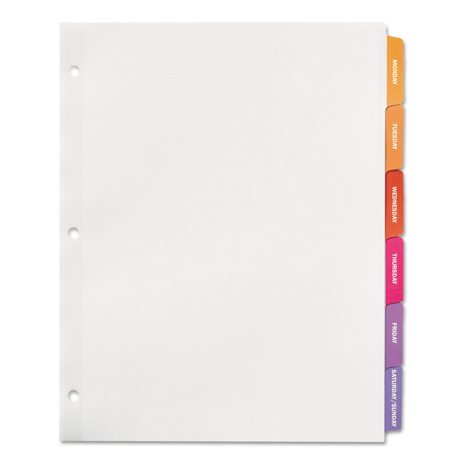 Ready Index Customizable Table of Contents Multicolor Dividers, 6-Tab, Letter