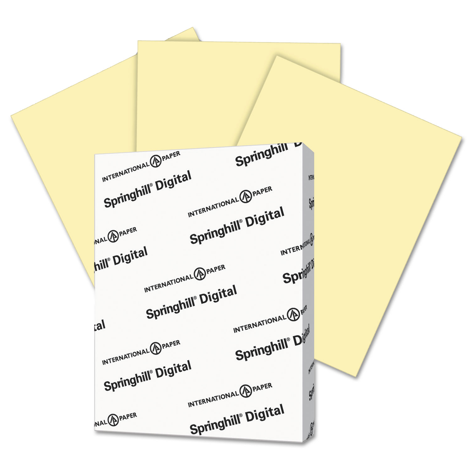  Springhill 035300 Digital Index Color Card Stock, 110lb, 8.5 x 11, Canary, 250/Pack (SGH035300) 
