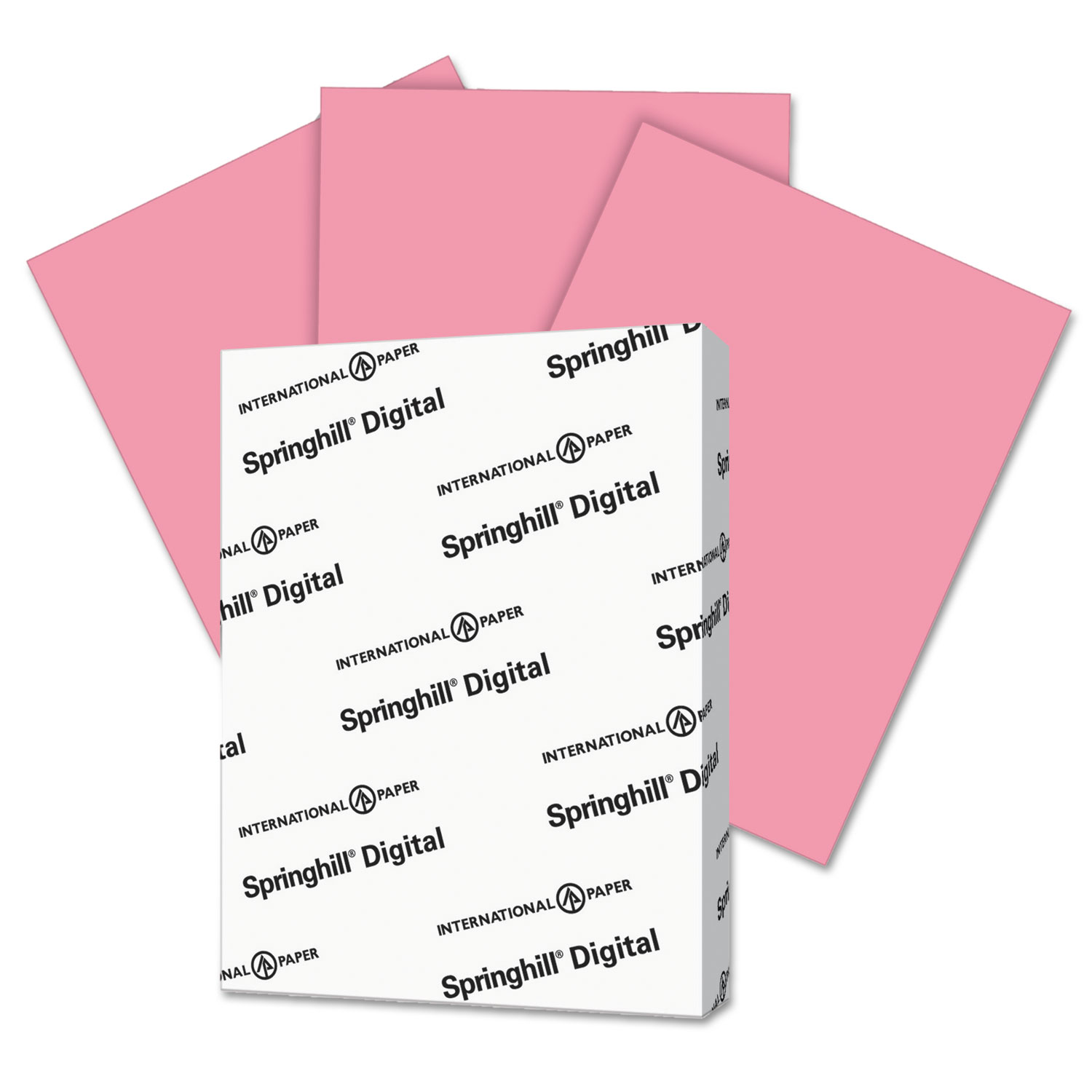  Springhill 075300 Digital Index Color Card Stock, 110lb, 8.5 x 11, Cherry, 250/Pack (SGH075300) 
