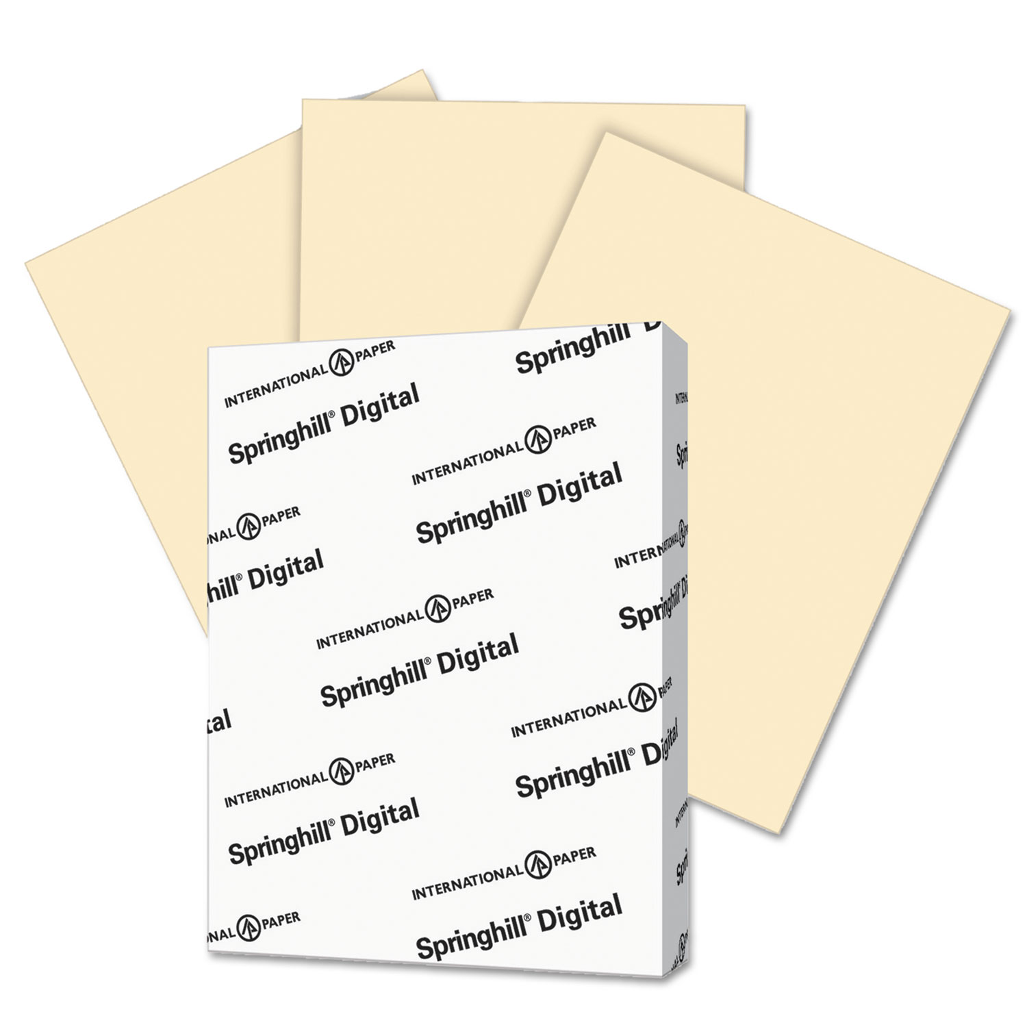  Springhill 056300 Digital Index Color Card Stock, 110lb, 8.5 x 11, Ivory, 250/Pack (SGH056300) 