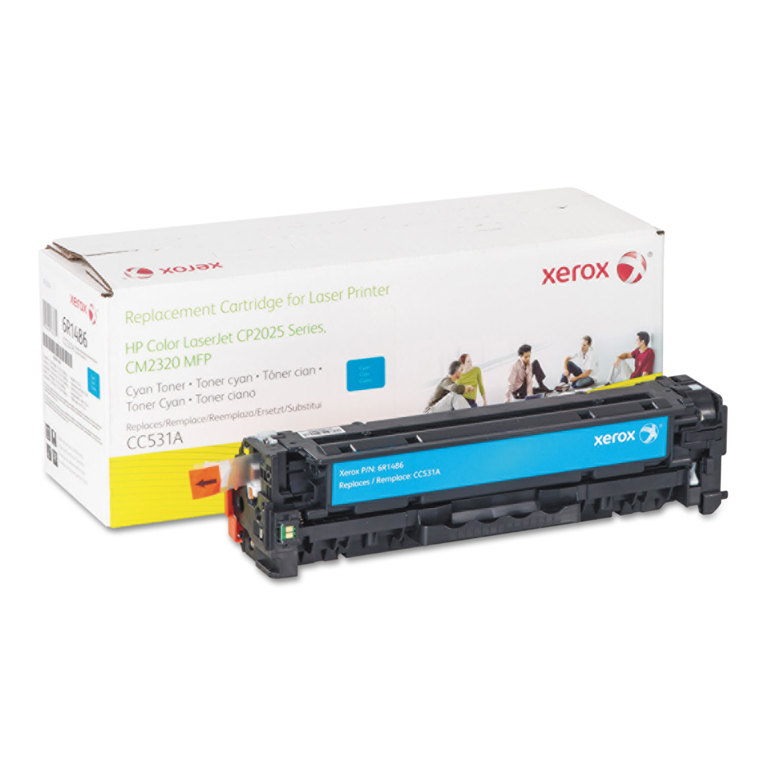  Xerox 006R01486 006R01486 Replacement Toner for CC531A (304A), 2800 Page Yield, Cyan (XER006R01486) 