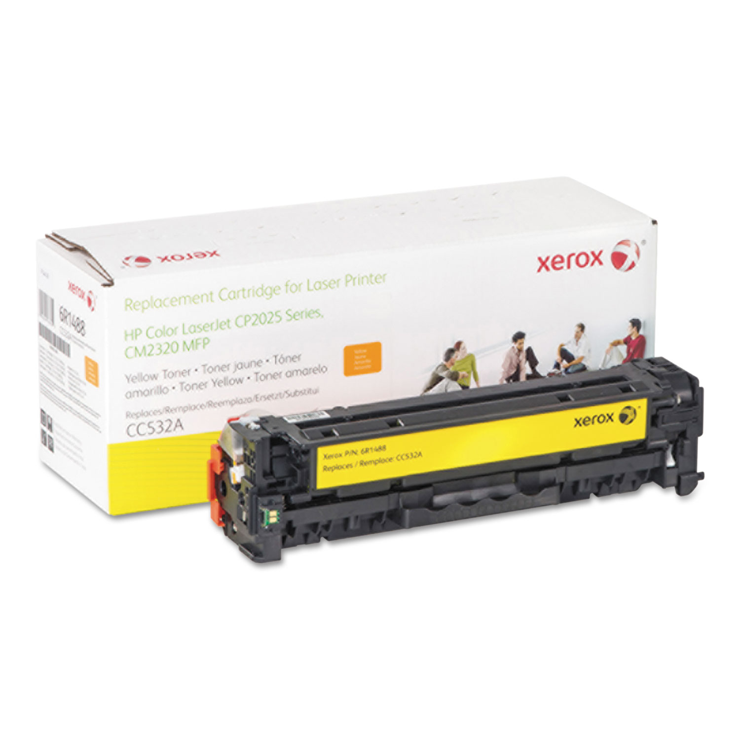  Xerox 006R01488 006R01488 Replacement Toner for CC532A (304A), 2800 Page Yield, Yellow (XER006R01488) 