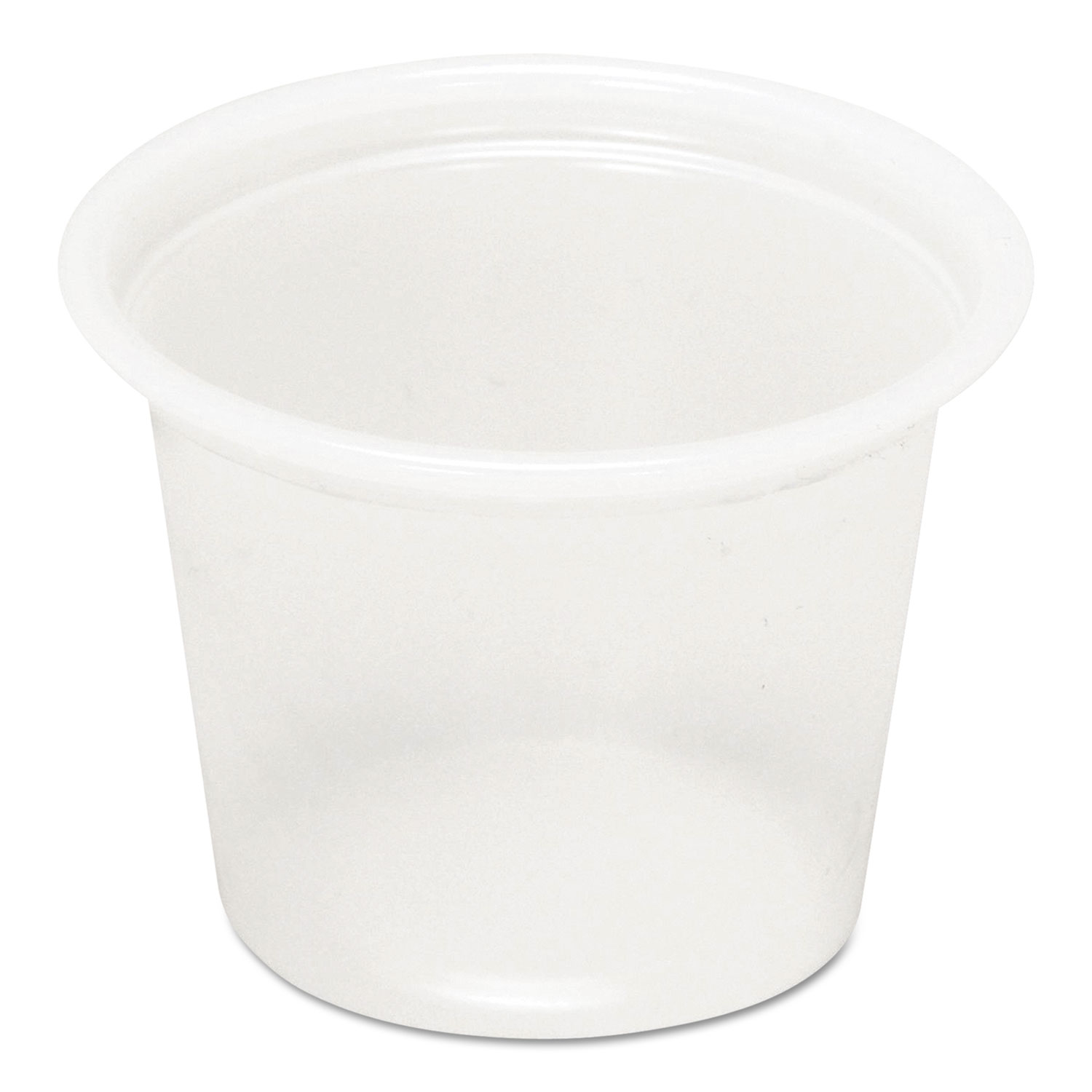  Pactiv YS100 Plastic Soufflé Cups, 1 oz, Translucent, 5000/Carton (PCTYS100) 