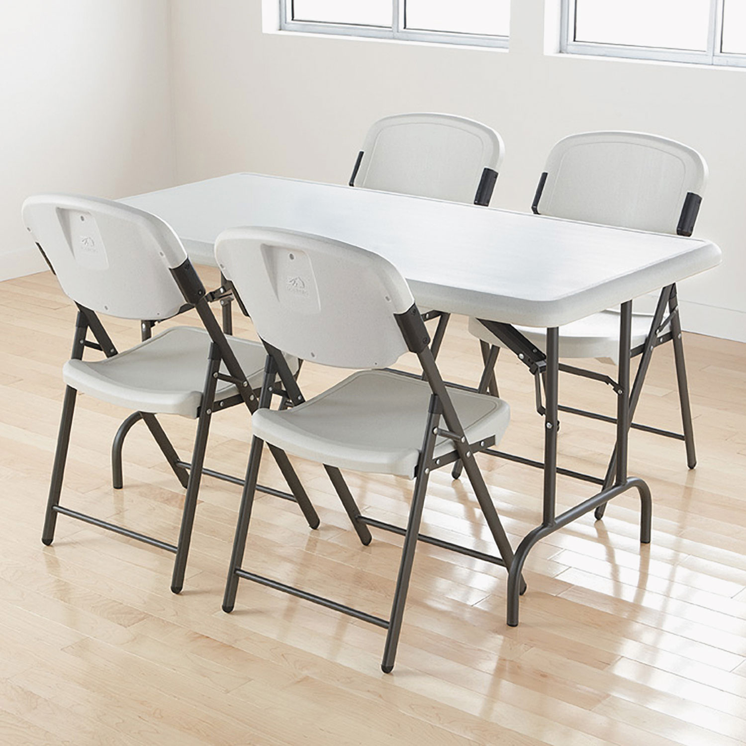 Lifetime Commercial Folding Table, 72L x 30W x 29H, Black