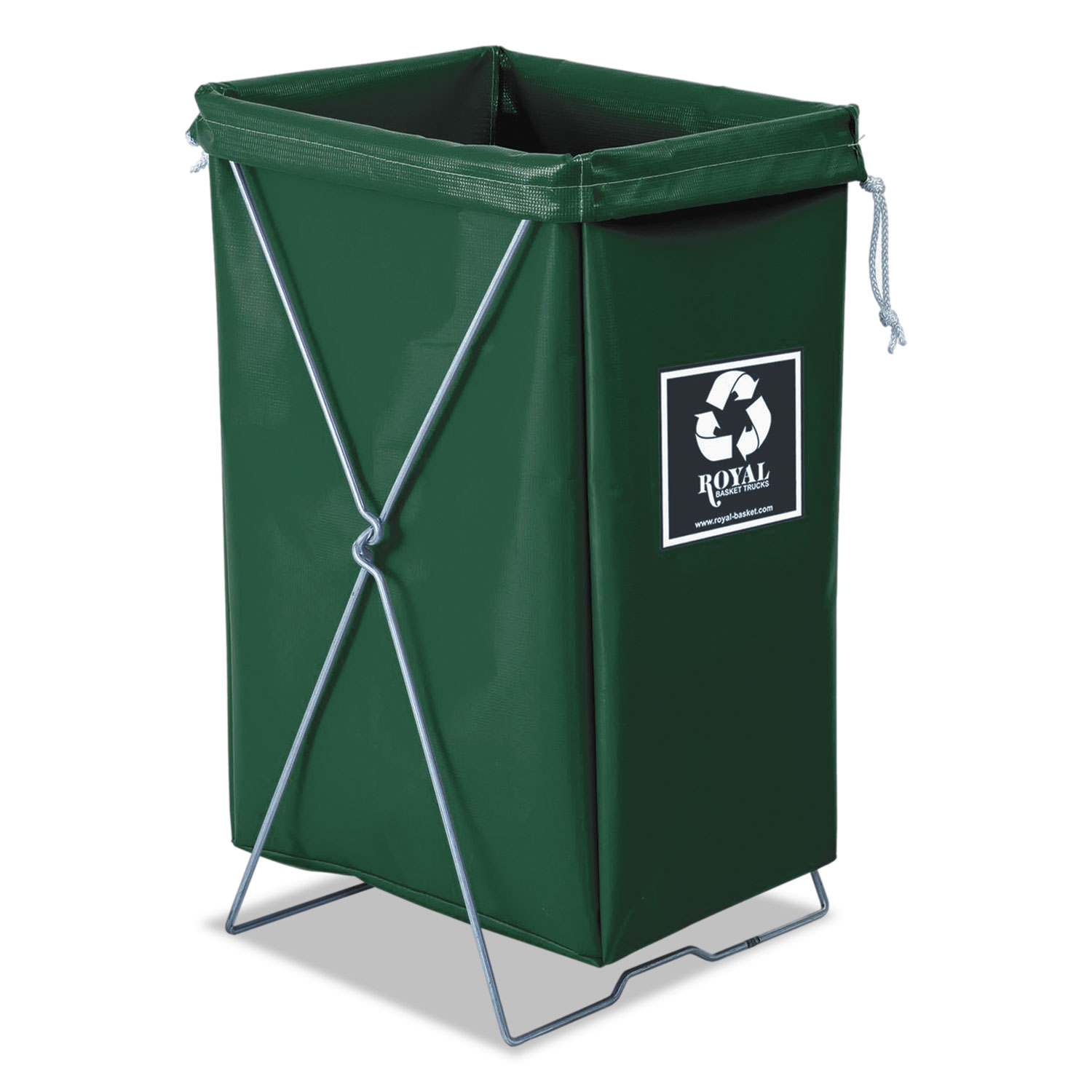 Enviro Hamper, Hamper Bag and Stand, 30 gal, 15w x 16d x 30h, Green