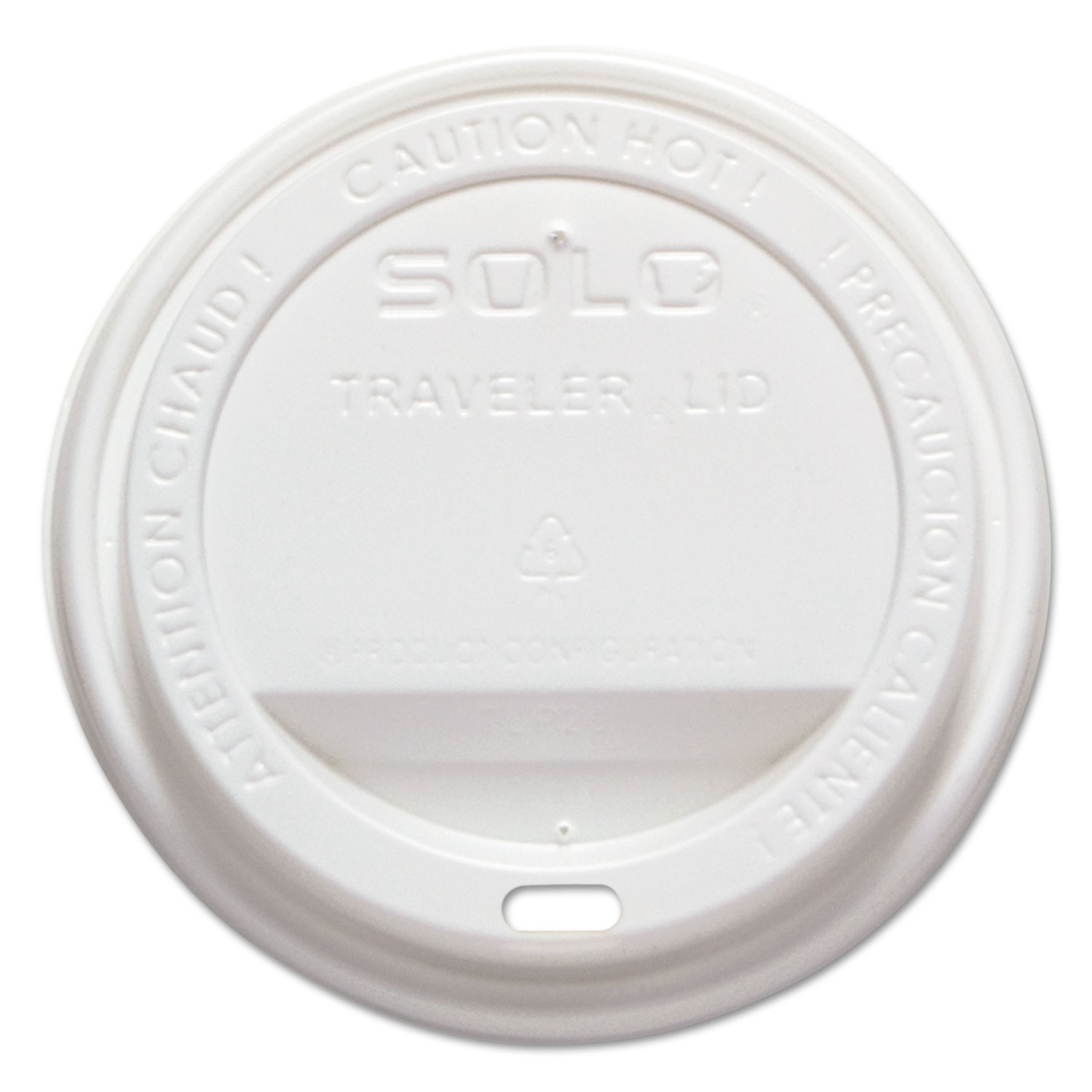 Dart TLP316-0007 Traveler Cappuccino Style Dome Lid, Polypropylene, Fits 10-24 oz Hot Cups, White, 1000/Carton (SCCTLP316) 