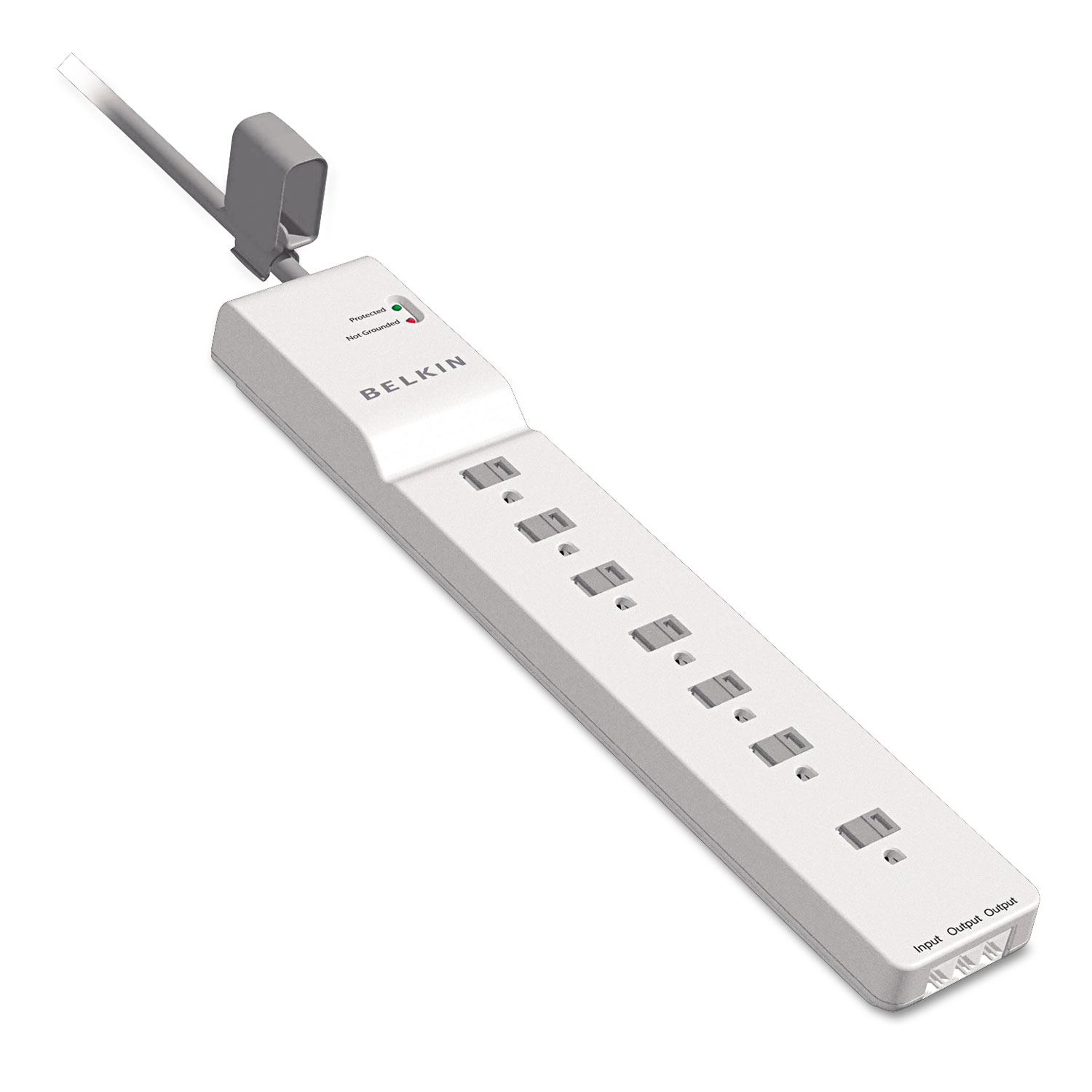  Belkin BE107200-06 Home/Office Surge Protector, 7 Outlets, 6 ft Cord, 2320 Joules, White (BLKBE10720006) 