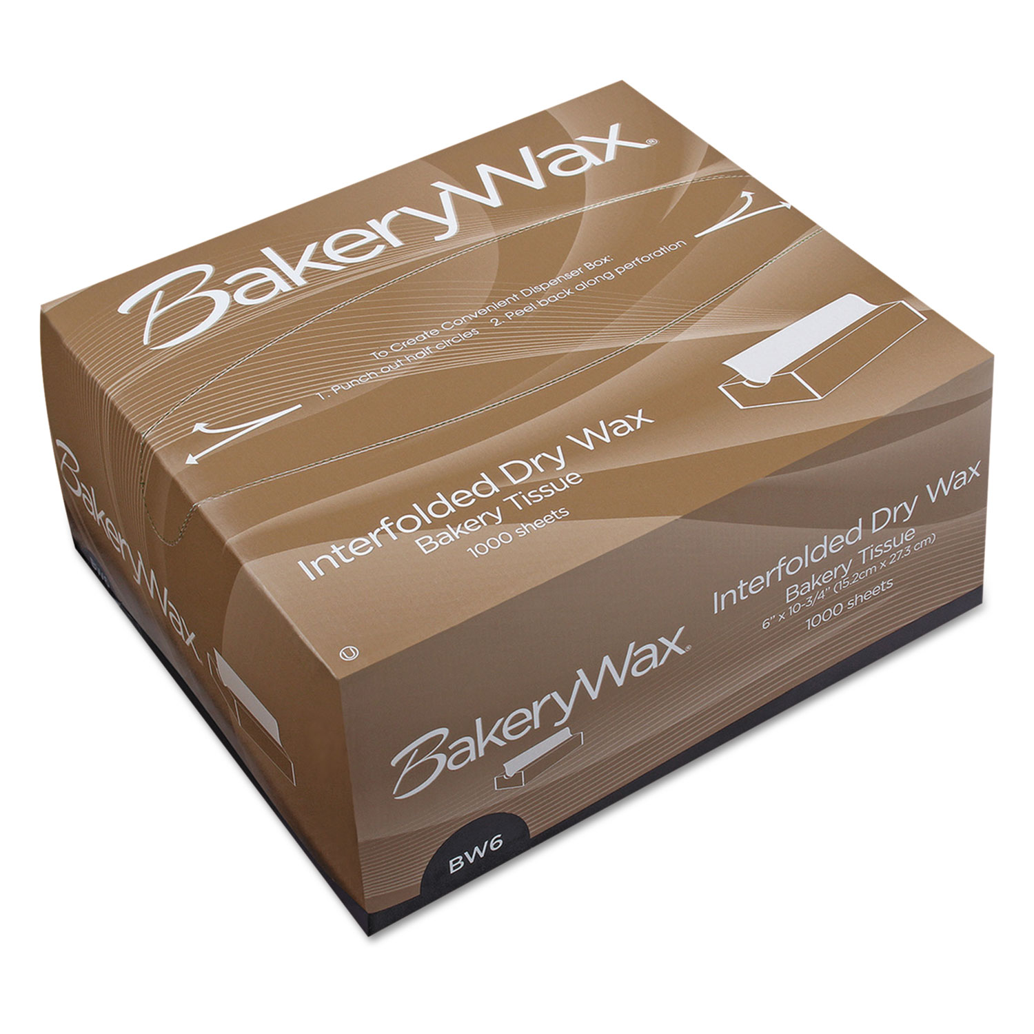 Bagcraft P010006 EcoCraft Interfolded Dry Wax Bakery Tissue,6 x 10 3/4, White,1000/Box,10 Box/CT (BGC010006) 