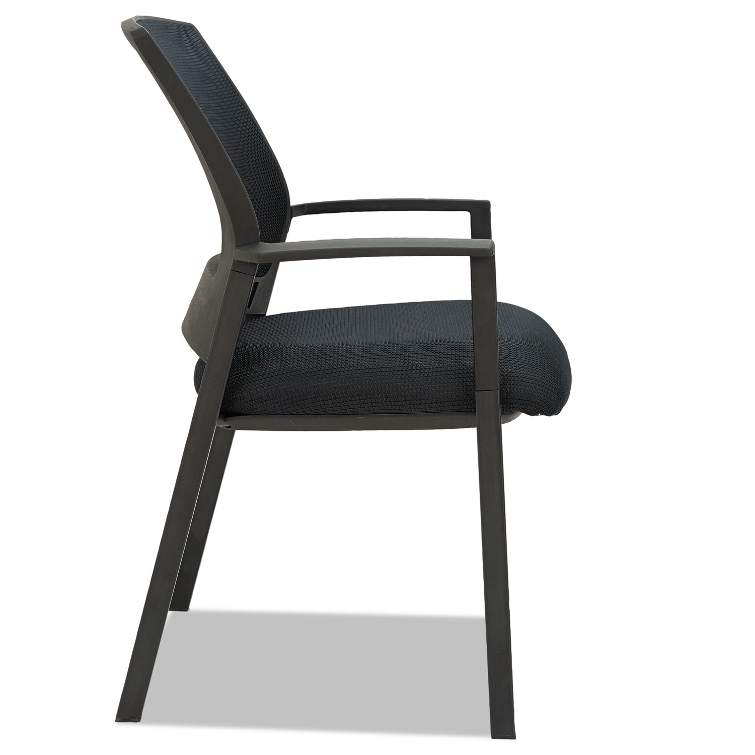 Alera ES Series Mesh Stack Chairs, Black, 2 per Carton