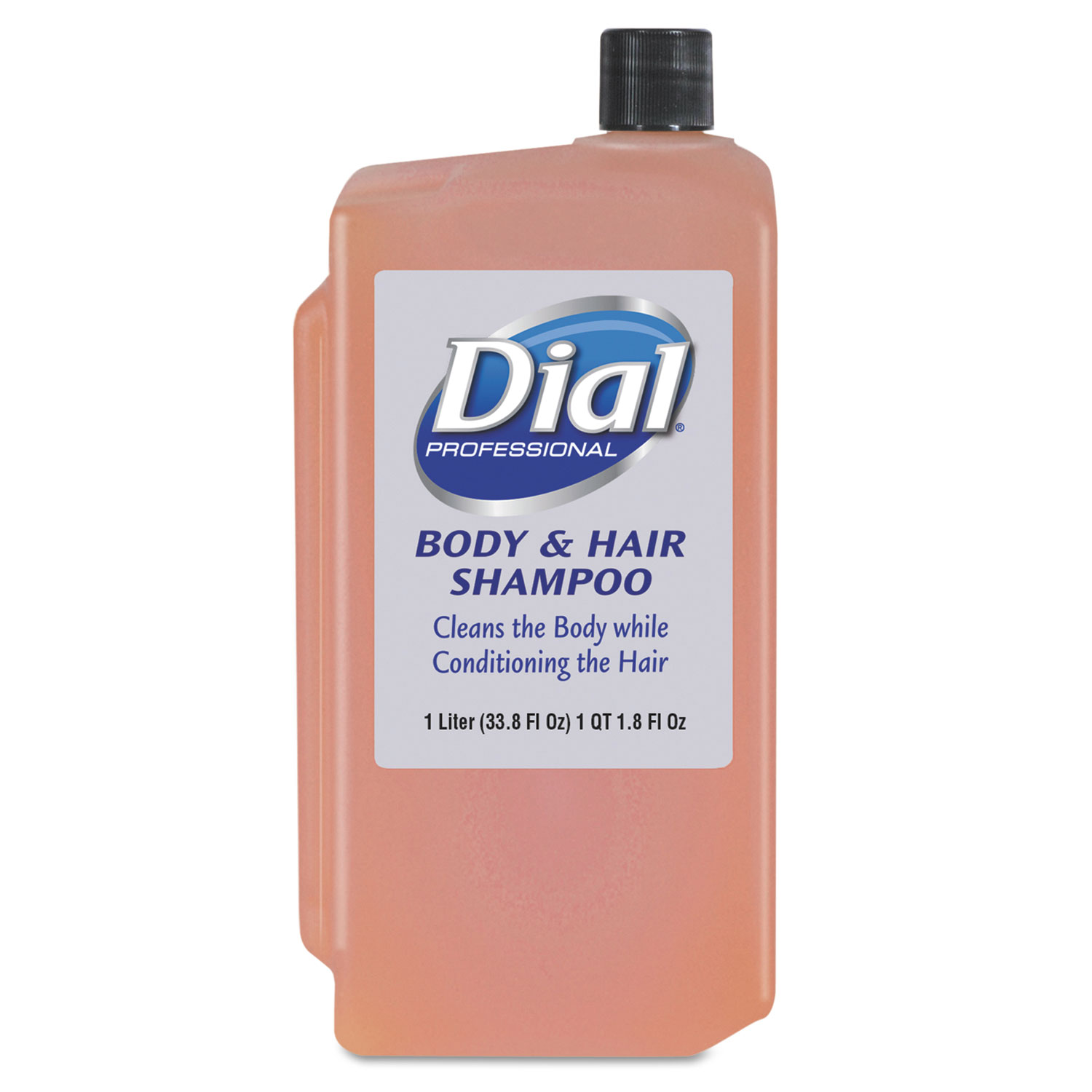  Dial Professional 4029 Body & Hair Care, Peach, 1 L Refill Cartridge, 8/Carton (DIA04029) 