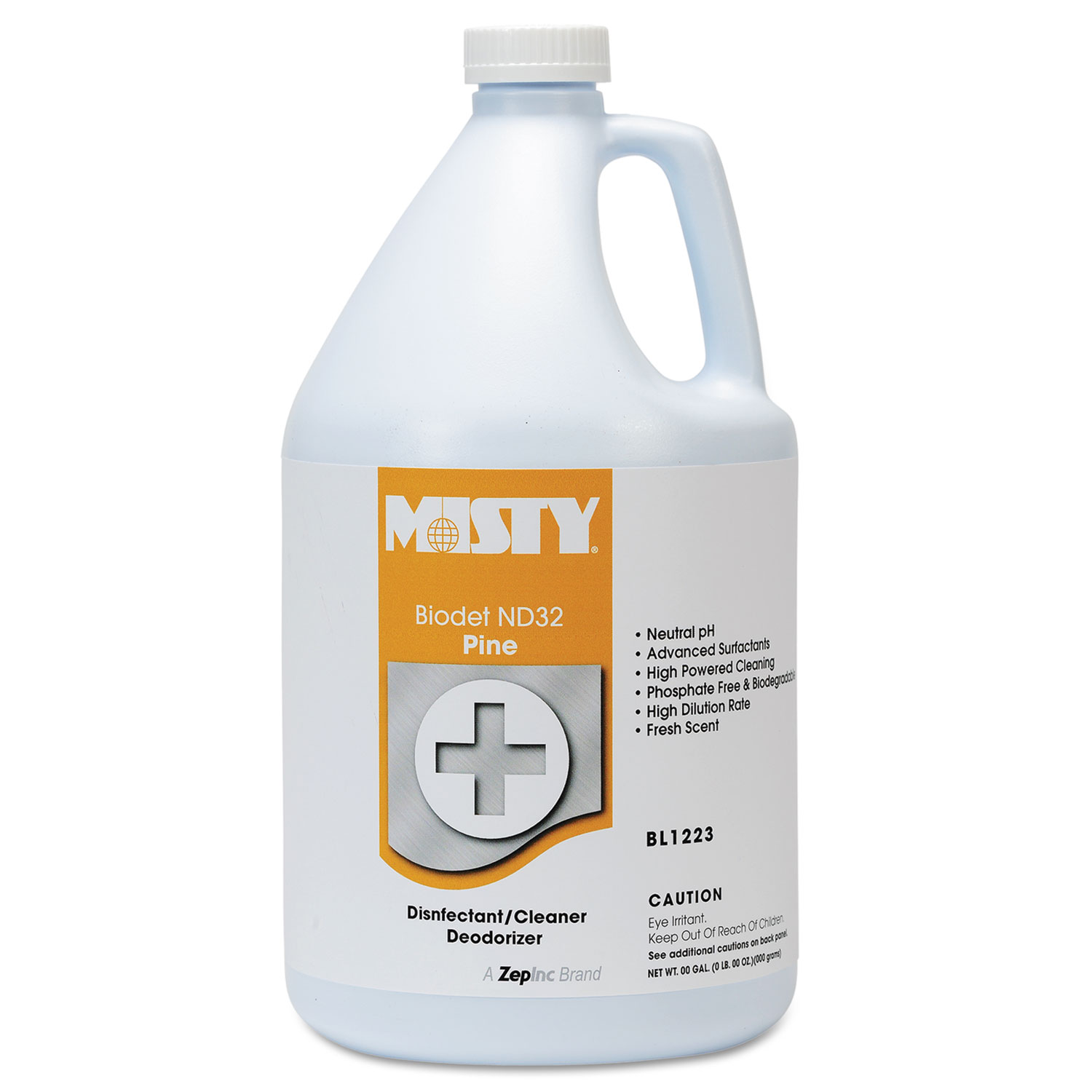  Misty 1038809 BIODET ND-32, Pine, 1gal Bottle, 4/Carton (AMR1038809) 
