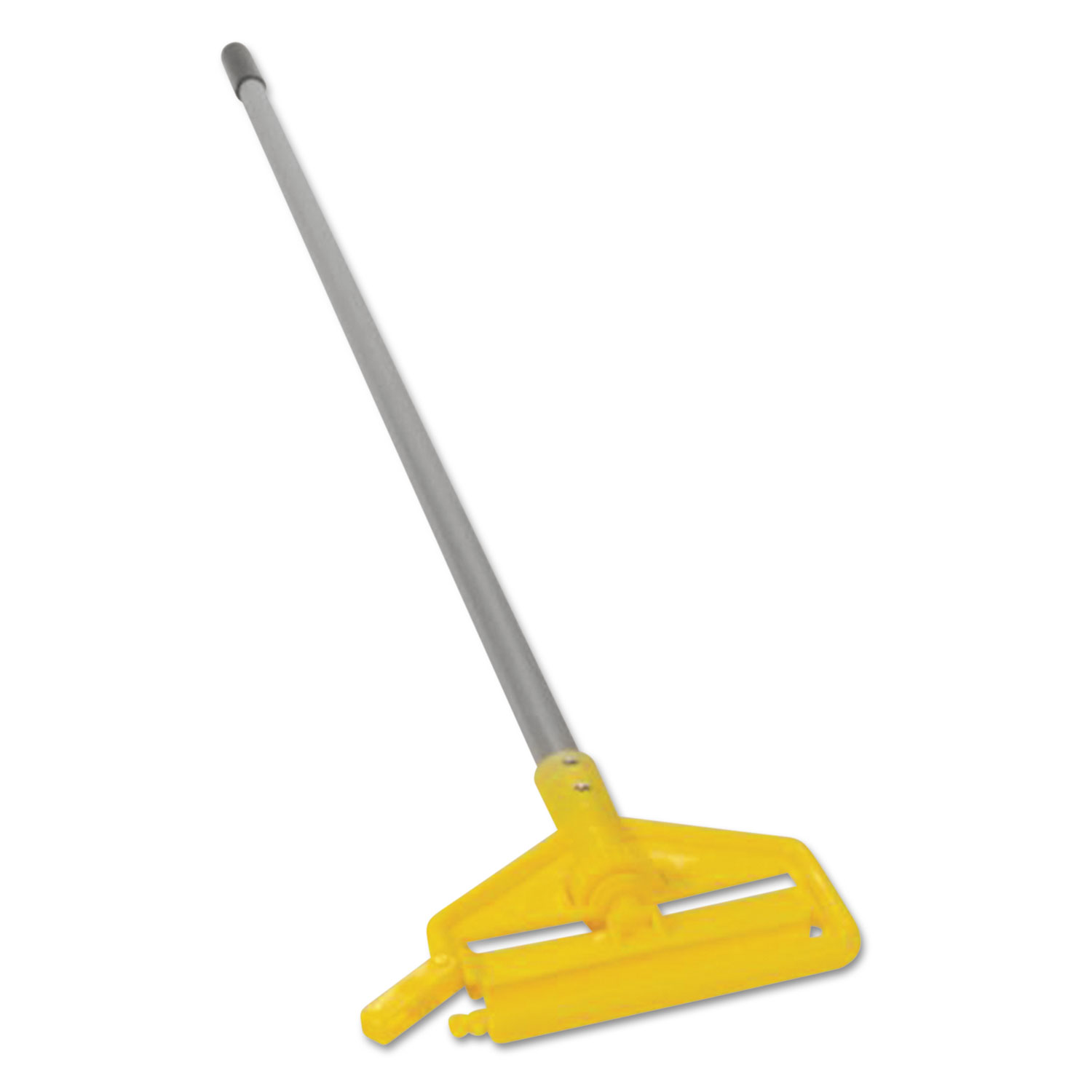  Rubbermaid Commercial H136000000 Invader Aluminum Side-Gate Wet-Mop Handle, 1 dia x 60, Gray/Yellow (RCPH136) 