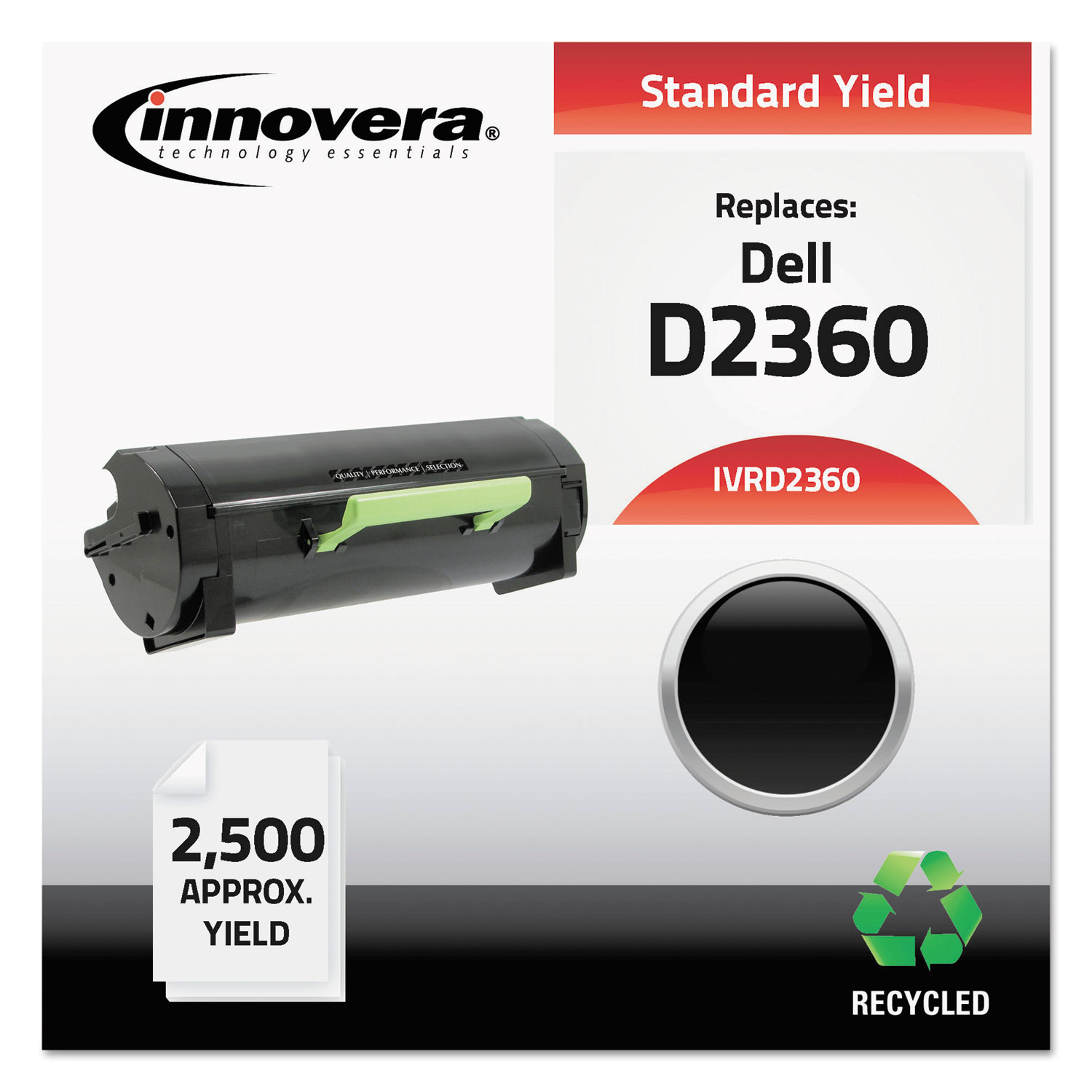 Remanufactured 3319803 (B2360) Toner, 2500 Page-Yield, Black