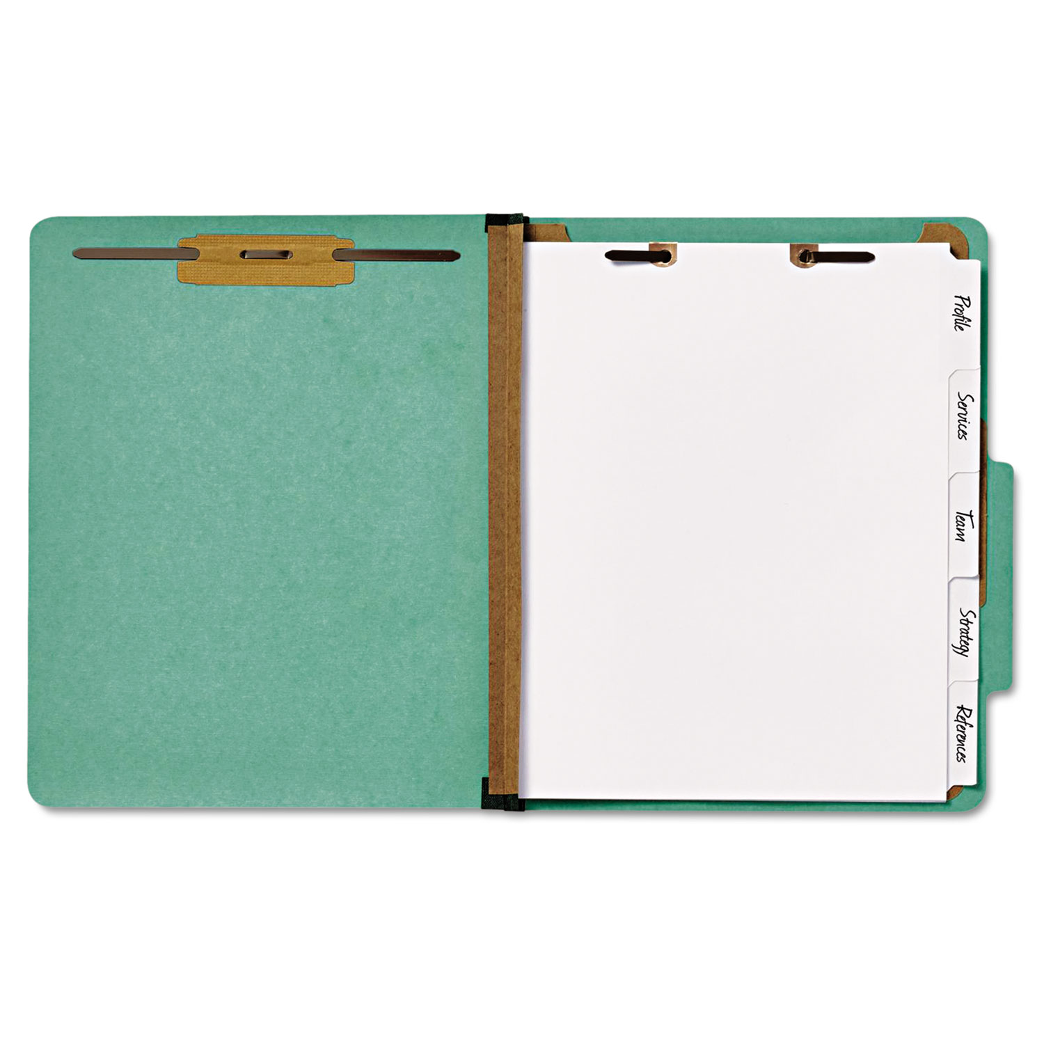 Preprinted Tab Dividers for Classification Folders, 8-Tab, Letter